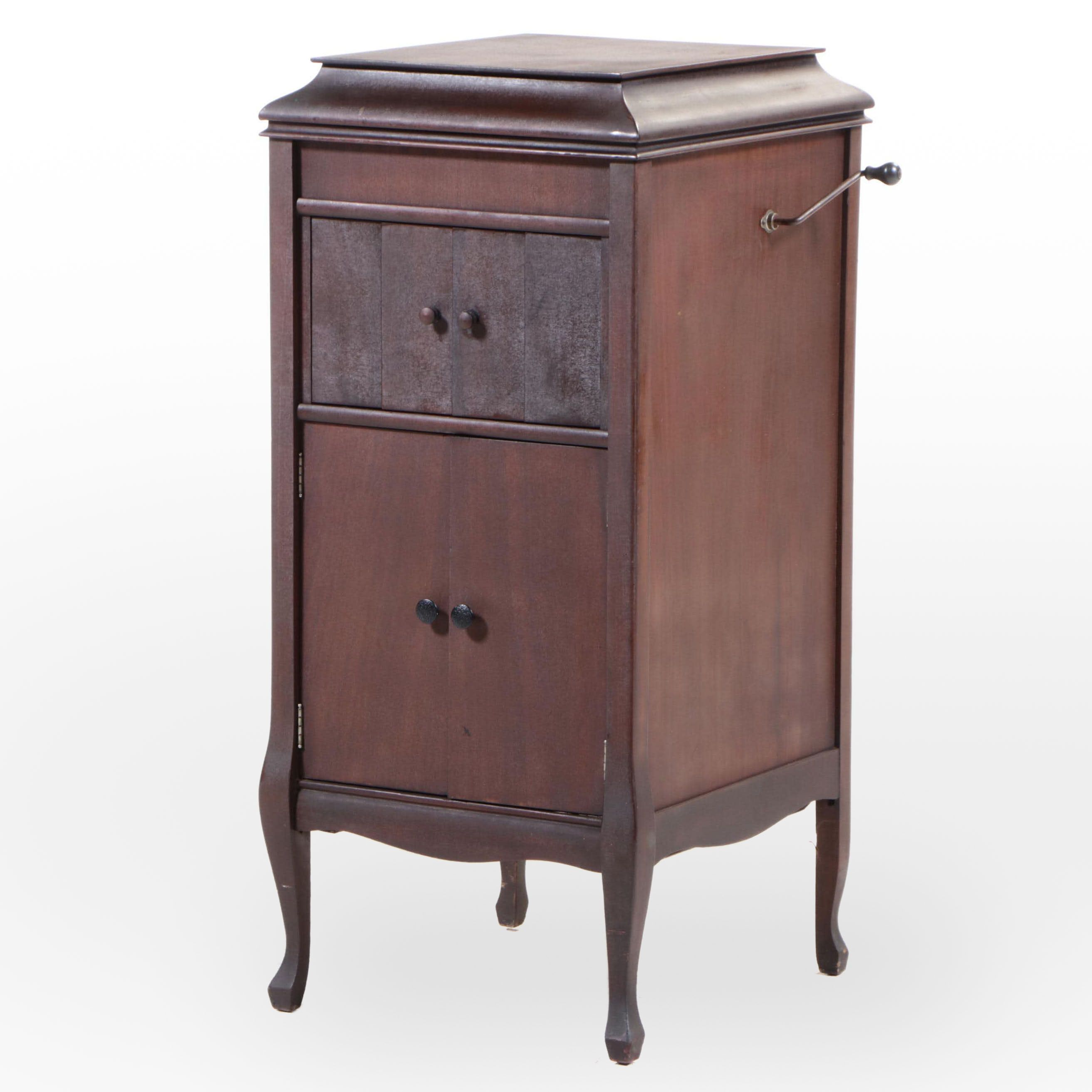 Columbia Grafonola Mahogany Phonograph, Early 20th Century