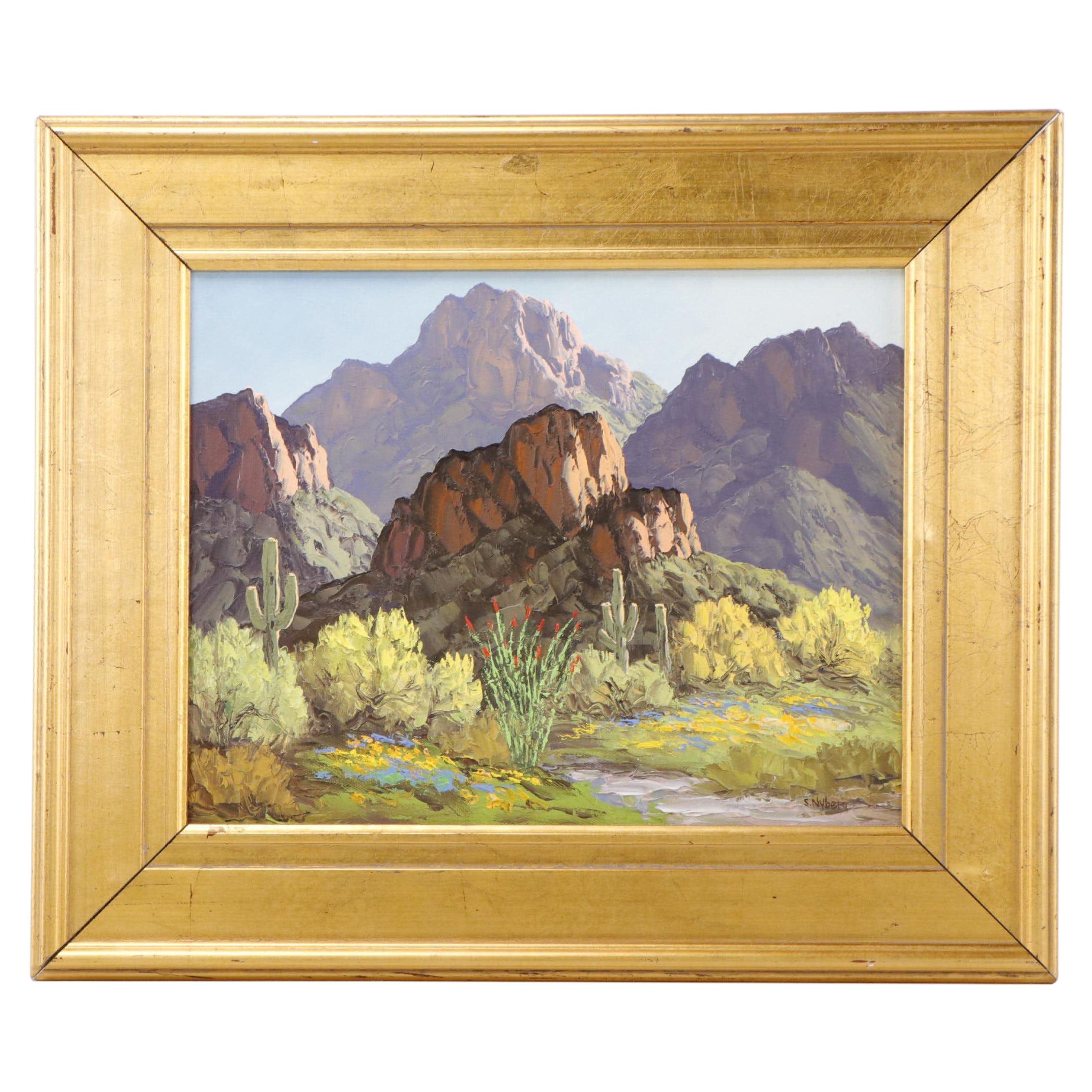 Susanne Nyberg Southwest Landscape Oil Painting "Phoenix Trail"