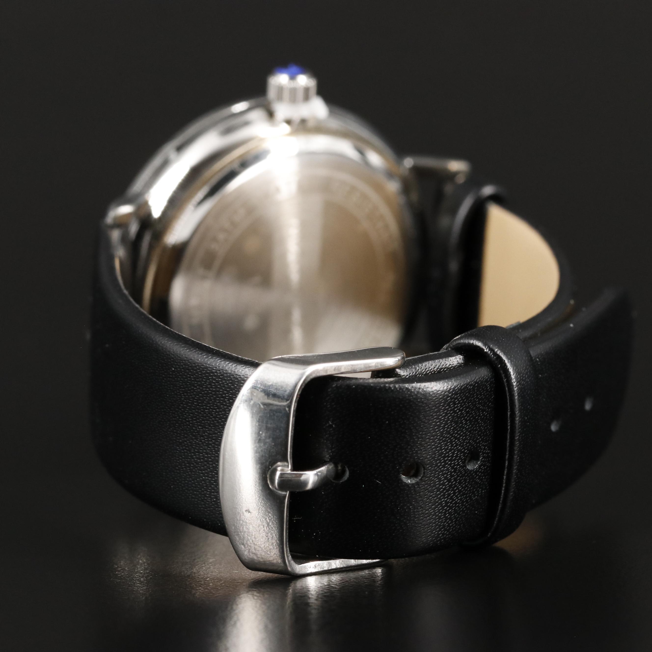 Magnicor Quartz Analog Watch with Black Dial and Strap