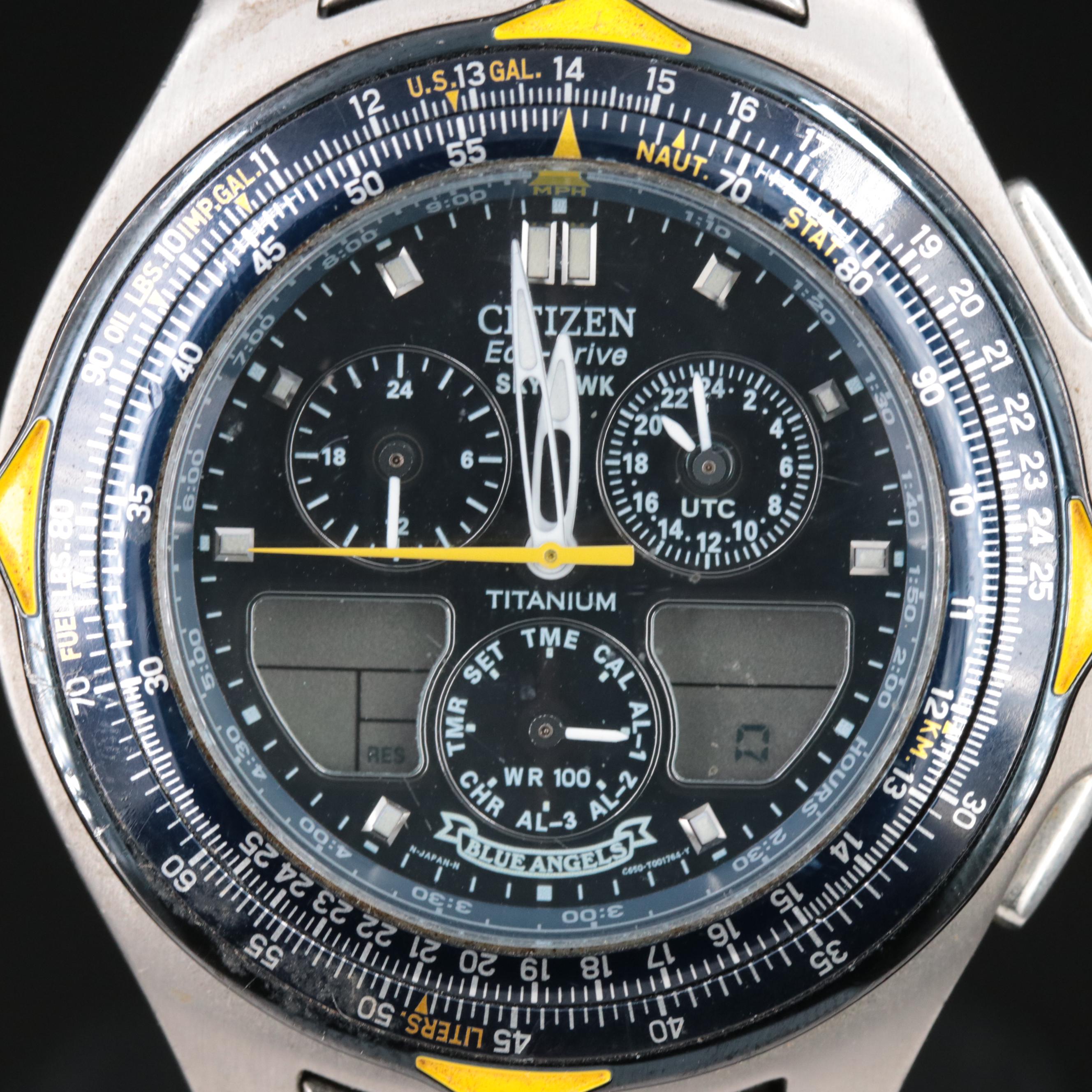 Citizen Blue Angels Eco-Drive Titanium Watch