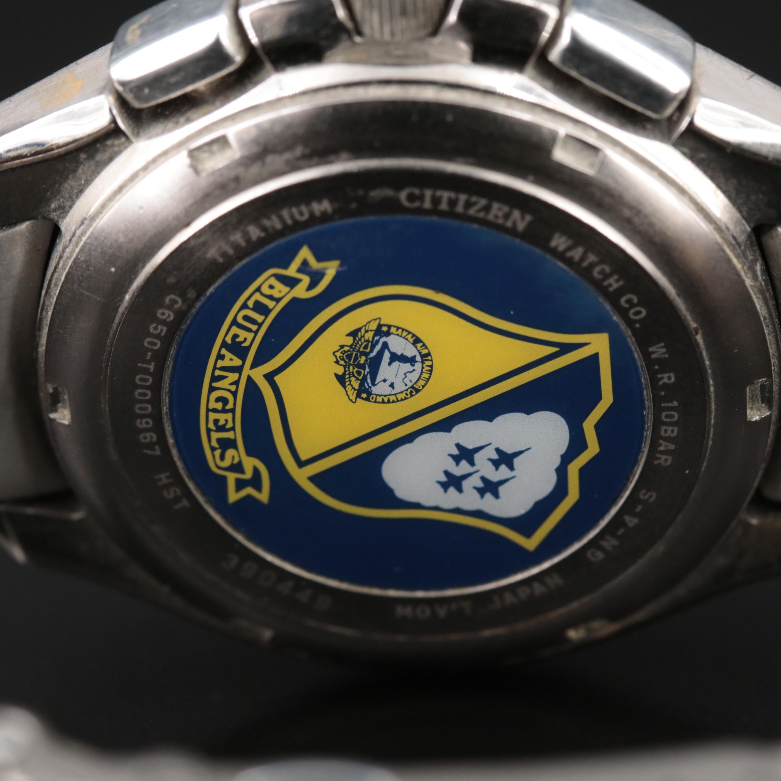 Citizen Blue Angels Eco-Drive Titanium Watch
