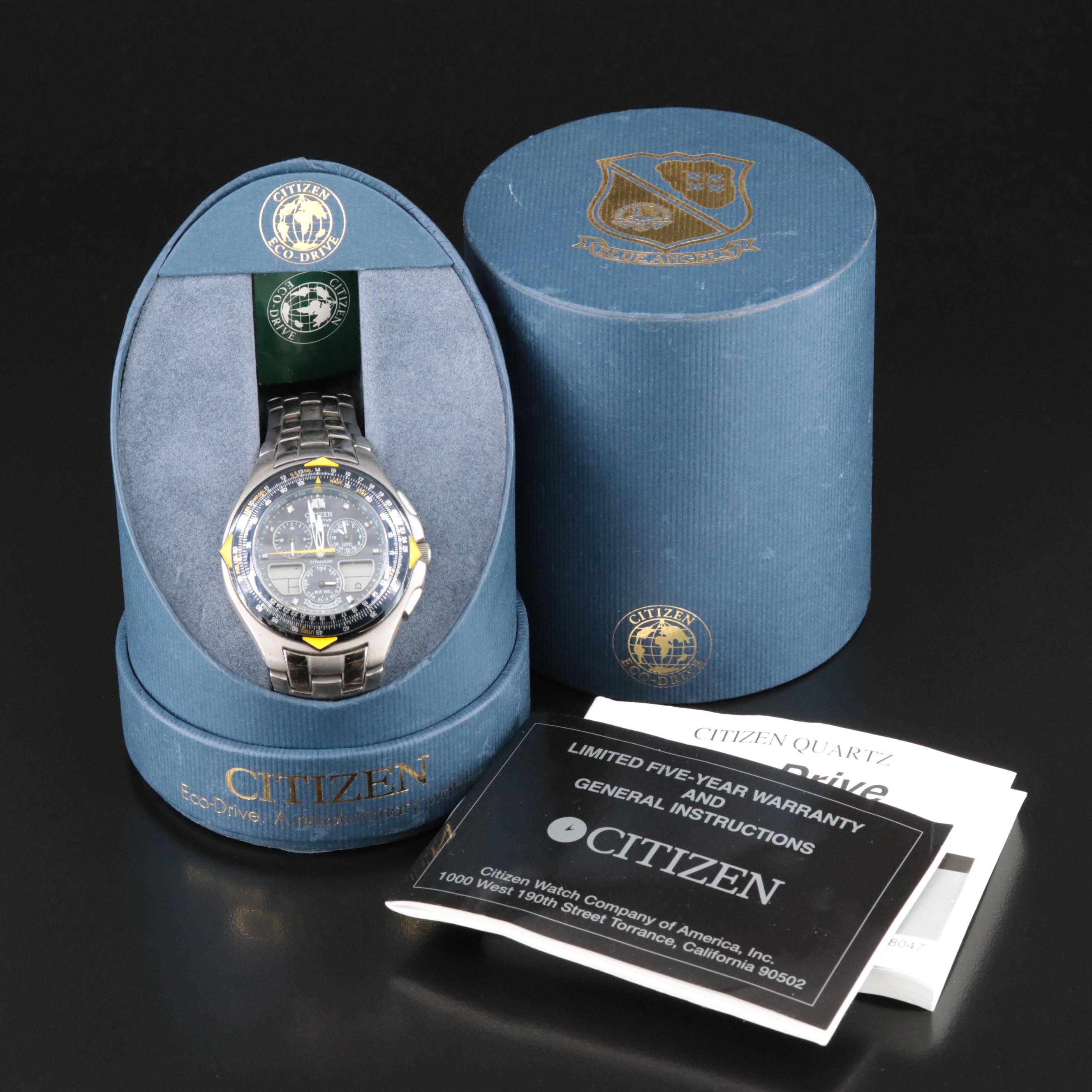 Citizen Blue Angels Eco-Drive Titanium Watch