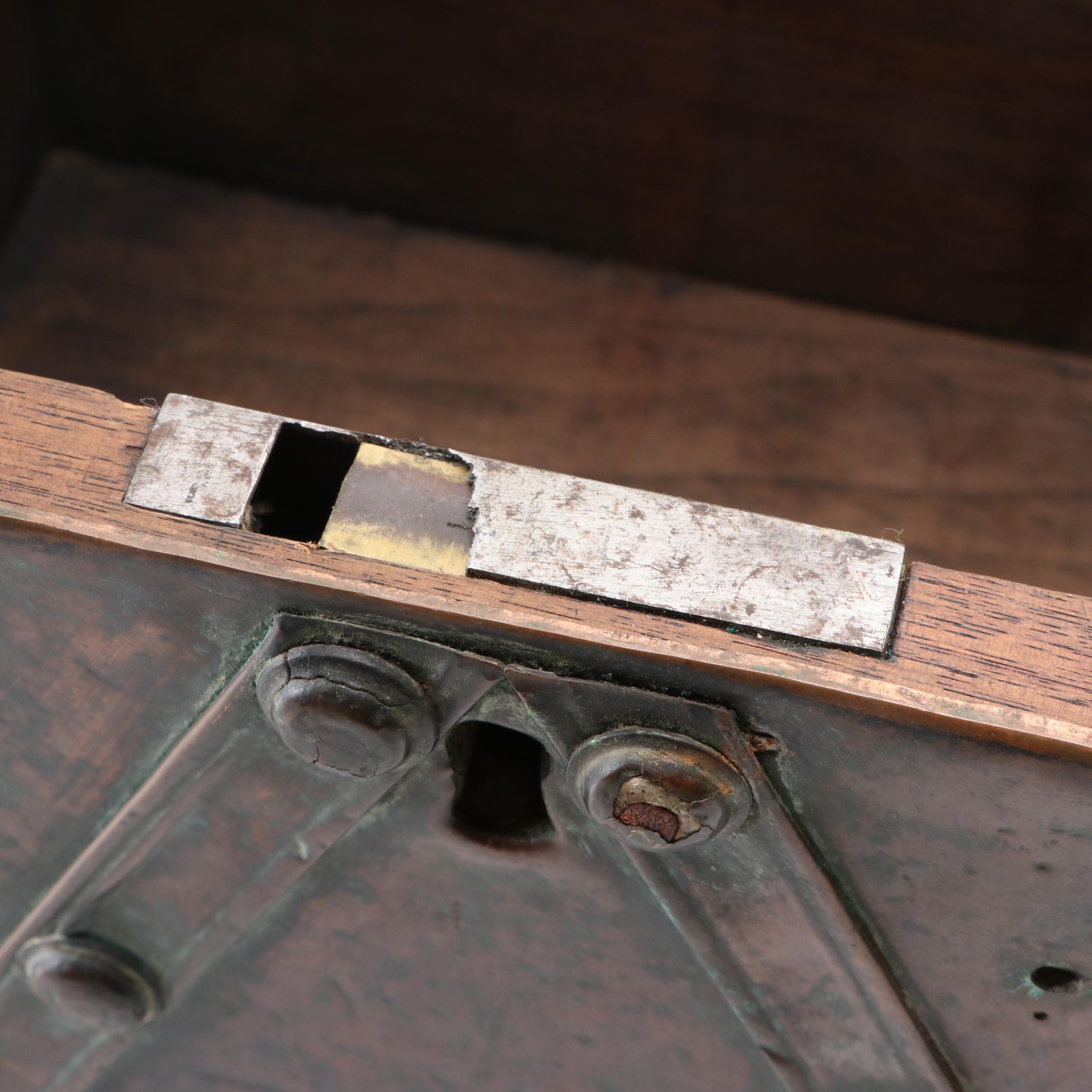 Copper Clad Wooden Box, 19th Century