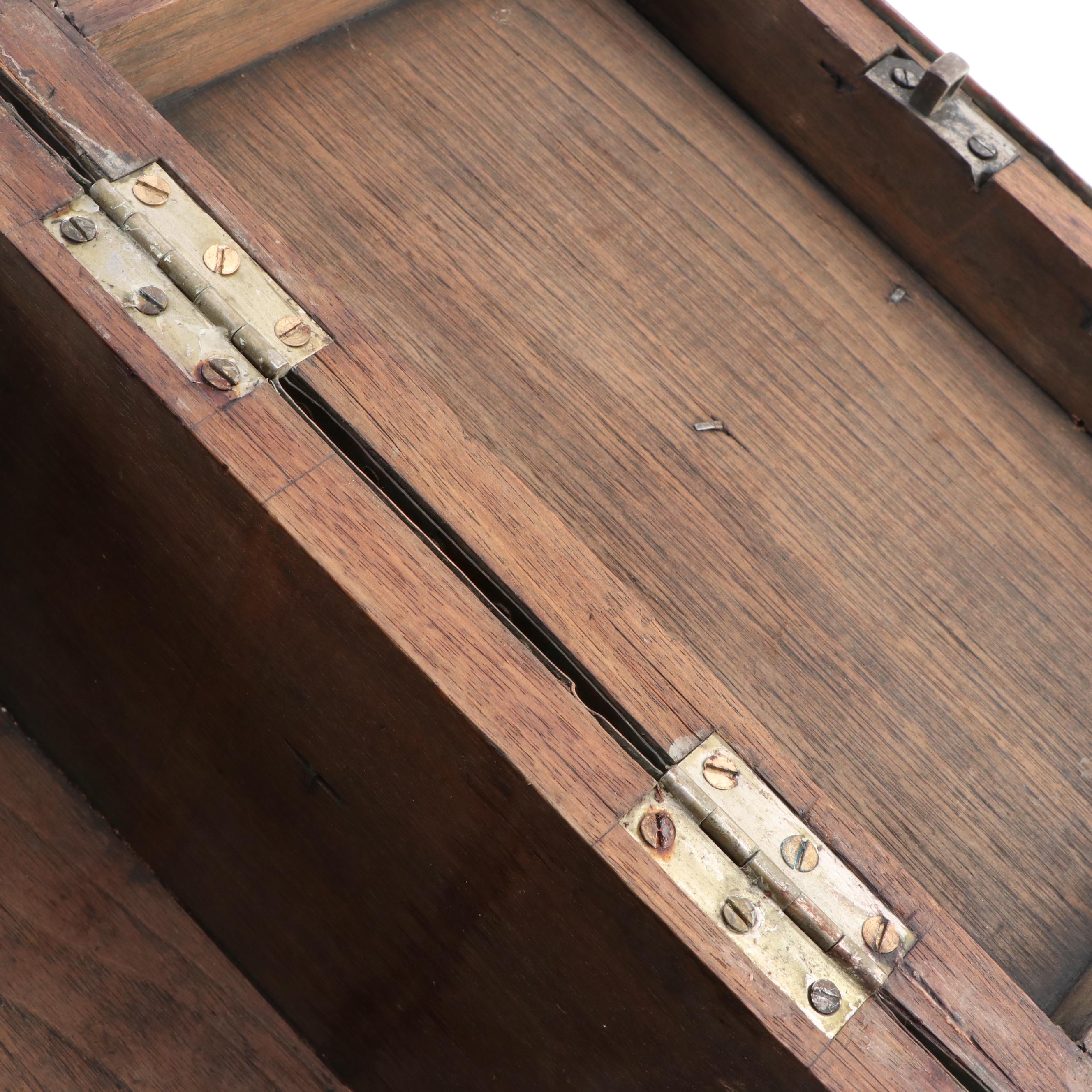 Copper Clad Wooden Box, 19th Century