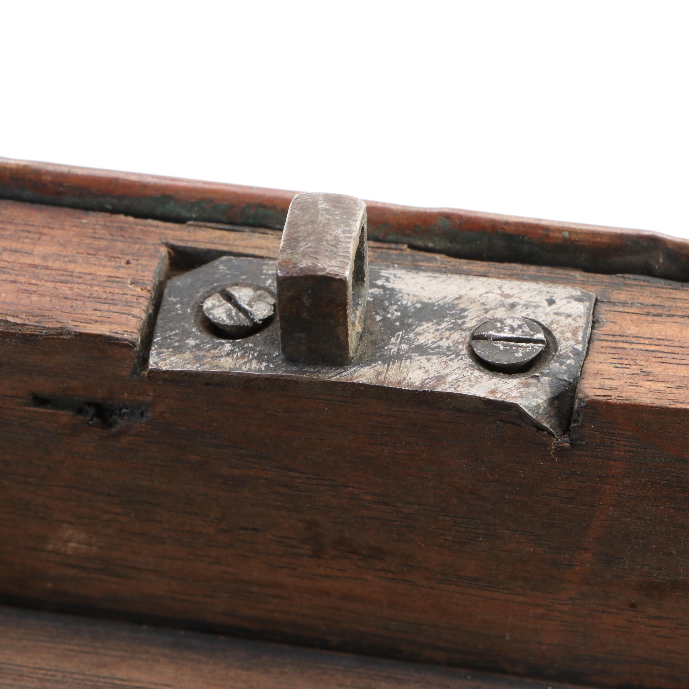 Copper Clad Wooden Box, 19th Century