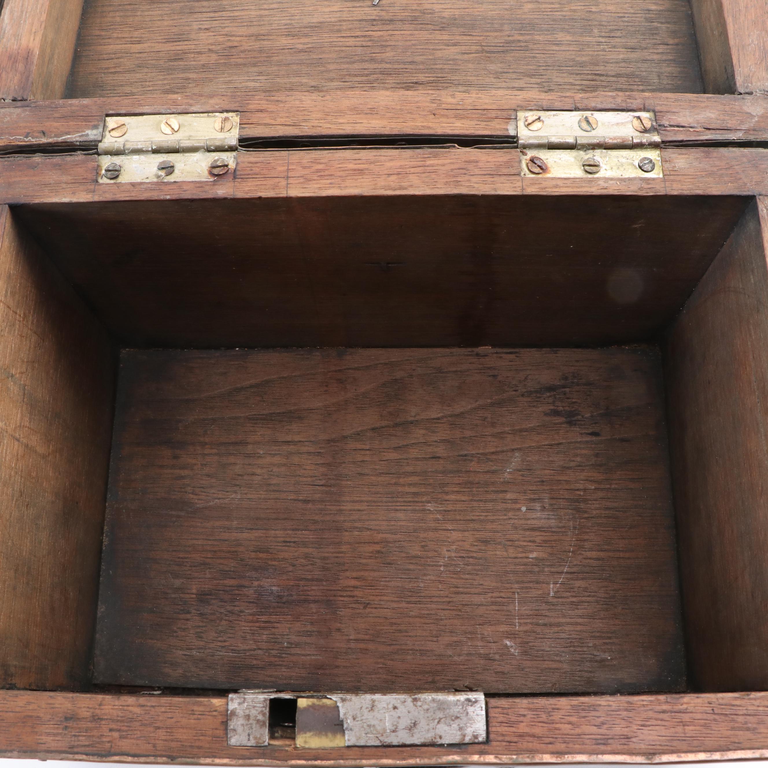 Copper Clad Wooden Box, 19th Century