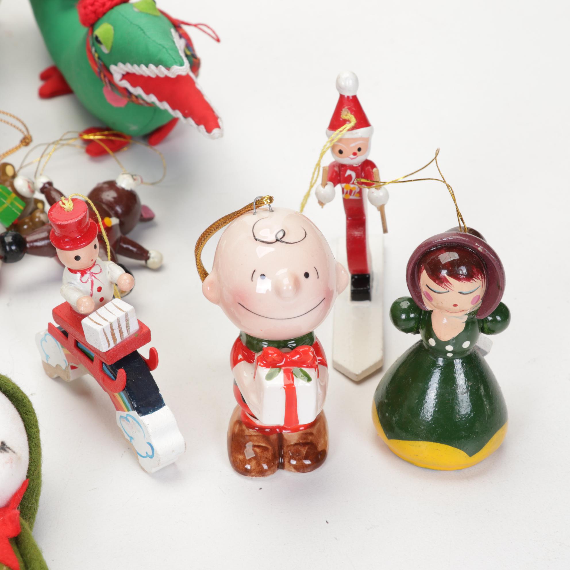 Illuminated Ceramic Christmas Tree and Ornament Collection Including Disney