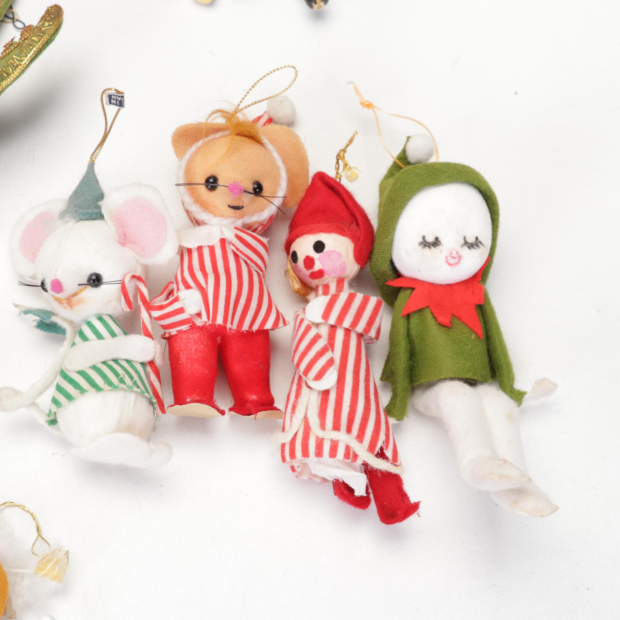 Illuminated Ceramic Christmas Tree and Ornament Collection Including Disney