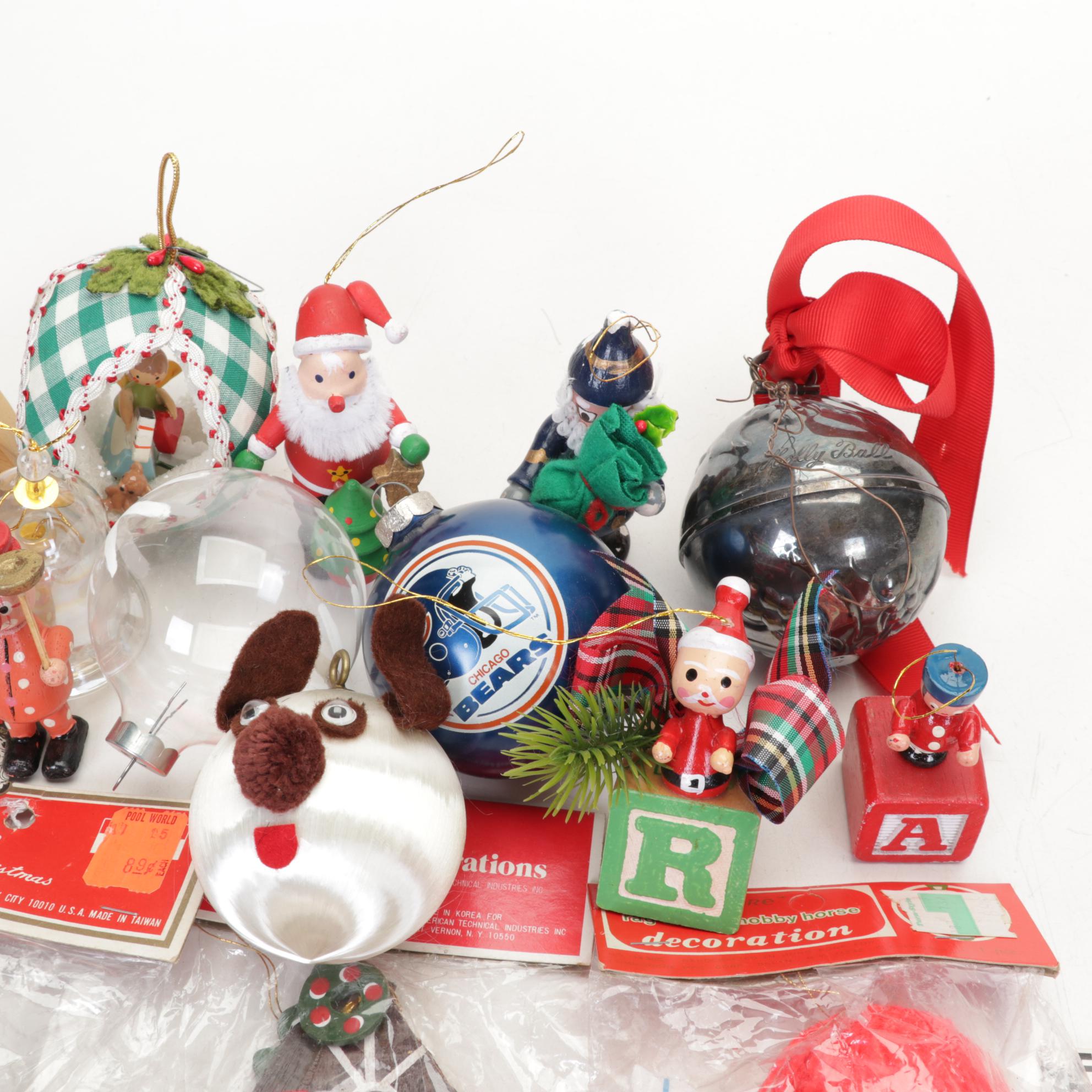 Illuminated Ceramic Christmas Tree and Ornament Collection Including Disney