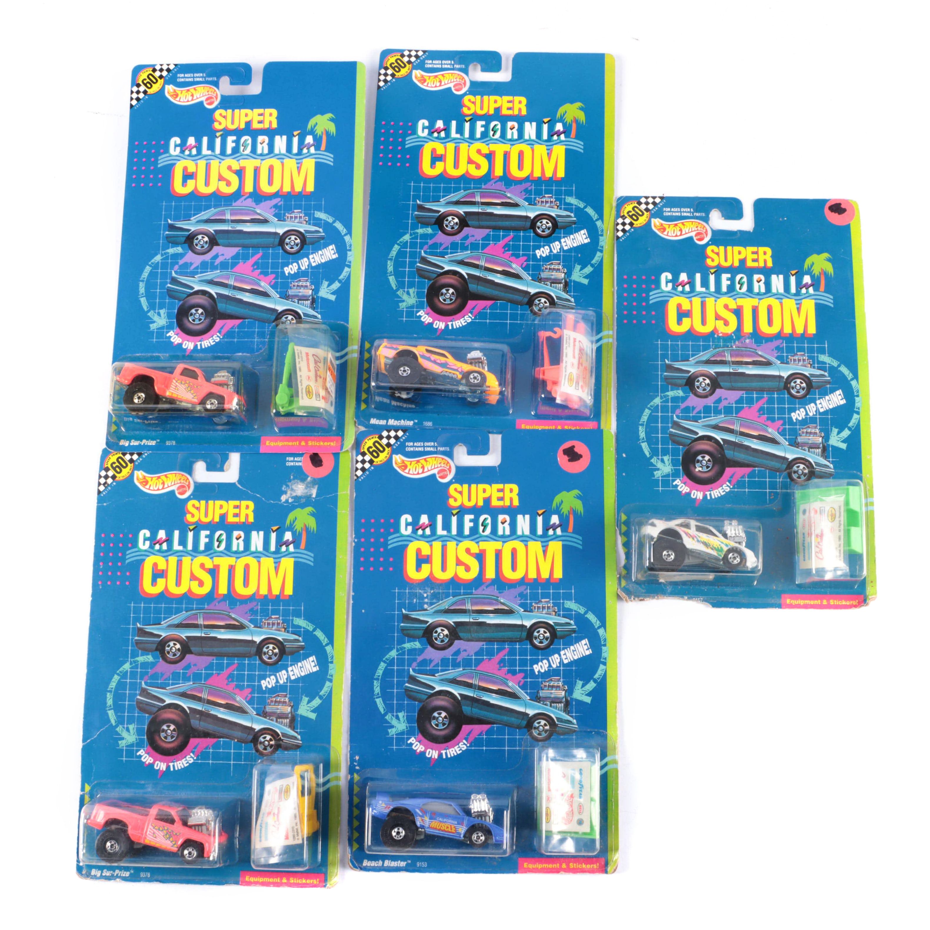Hot Wheels California Custom Toy Cars, 1990