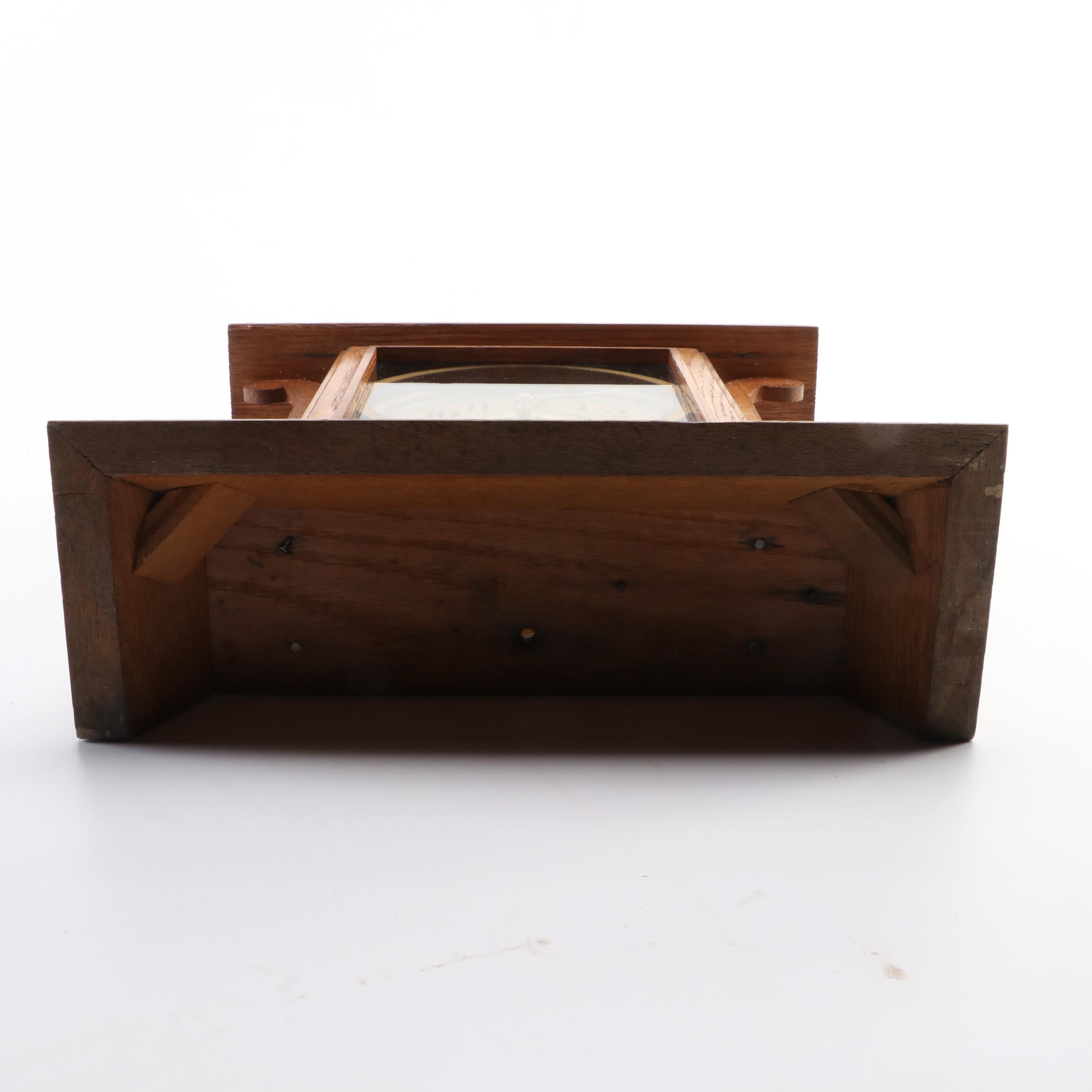 Ingraham Oak Eight Day Mantel Clock, Late 19th Century