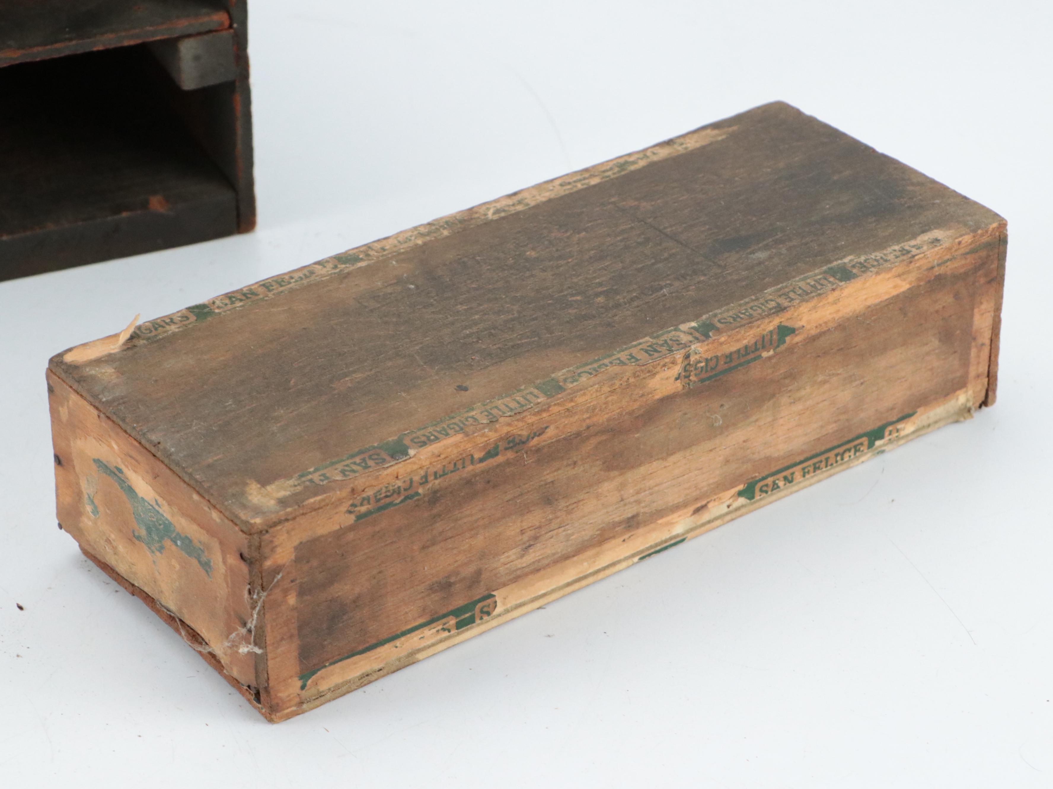 Cigar Box Collection with Storage Rack