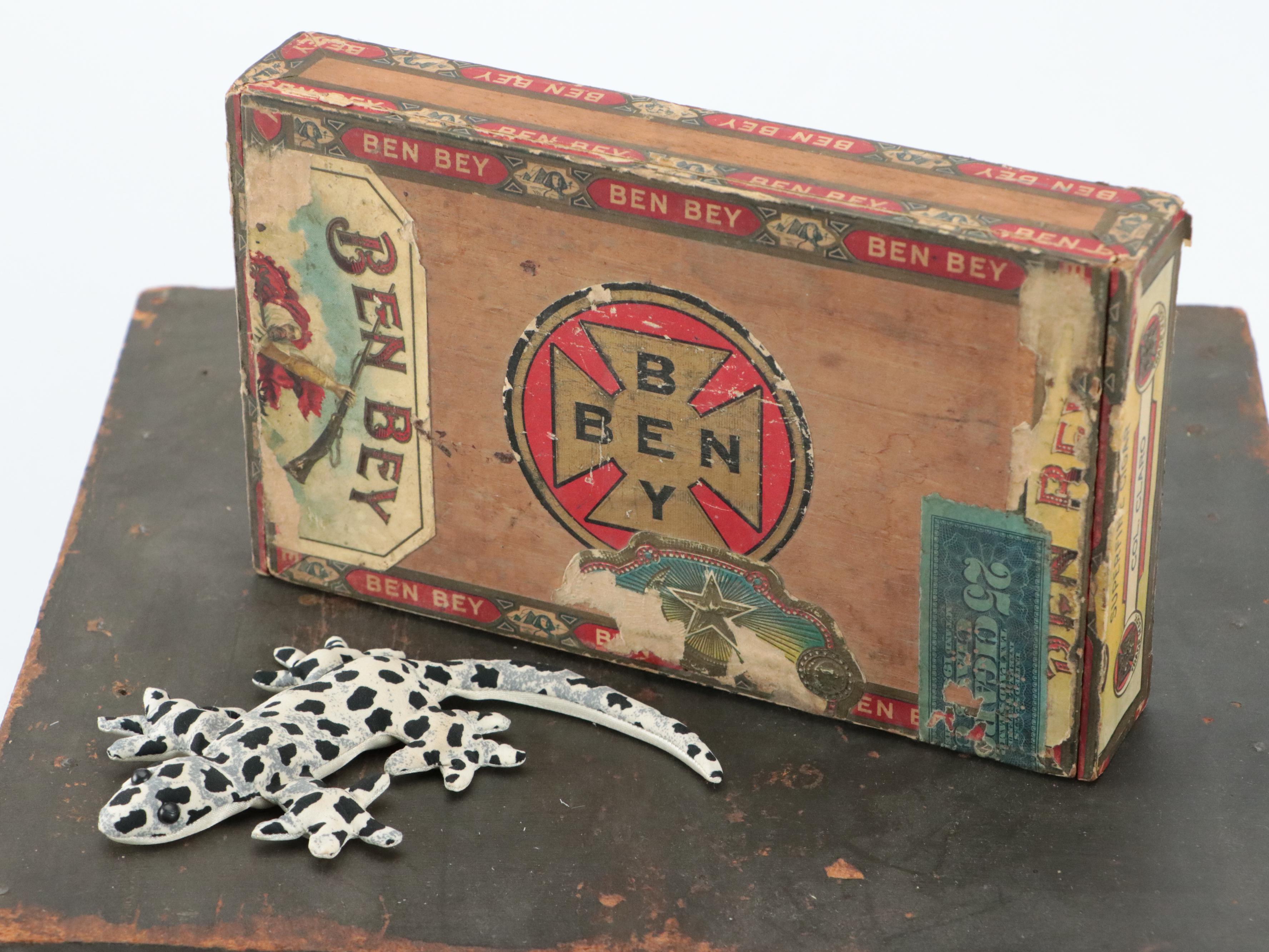 Cigar Box Collection with Storage Rack