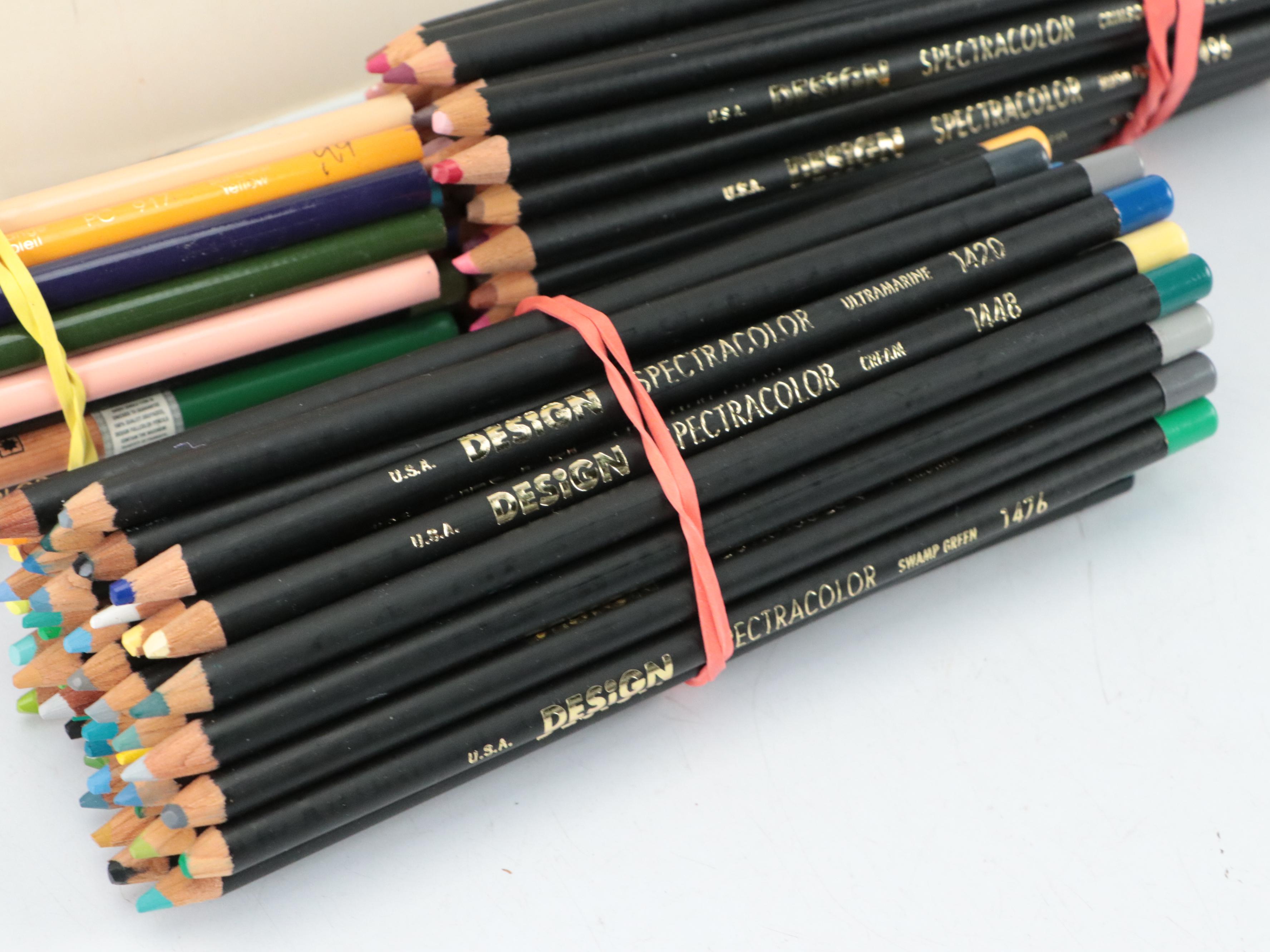 "Drawing on the Right Side of the Brain" by Betty Edwards with Colored Pencils