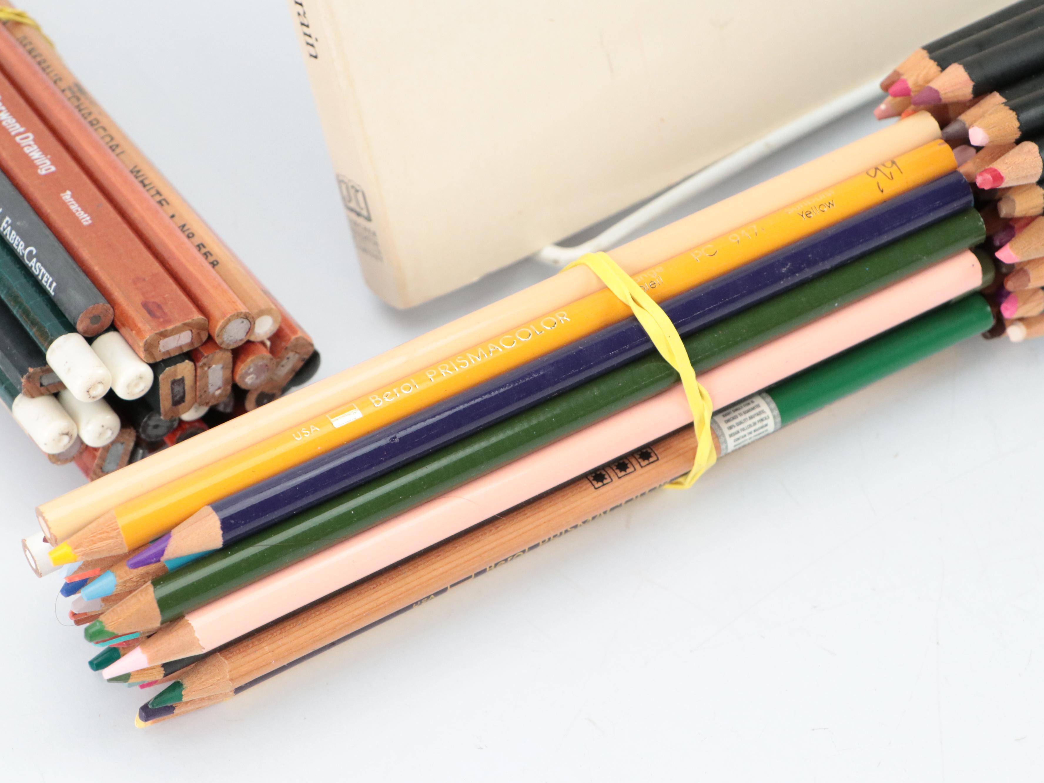 "Drawing on the Right Side of the Brain" by Betty Edwards with Colored Pencils