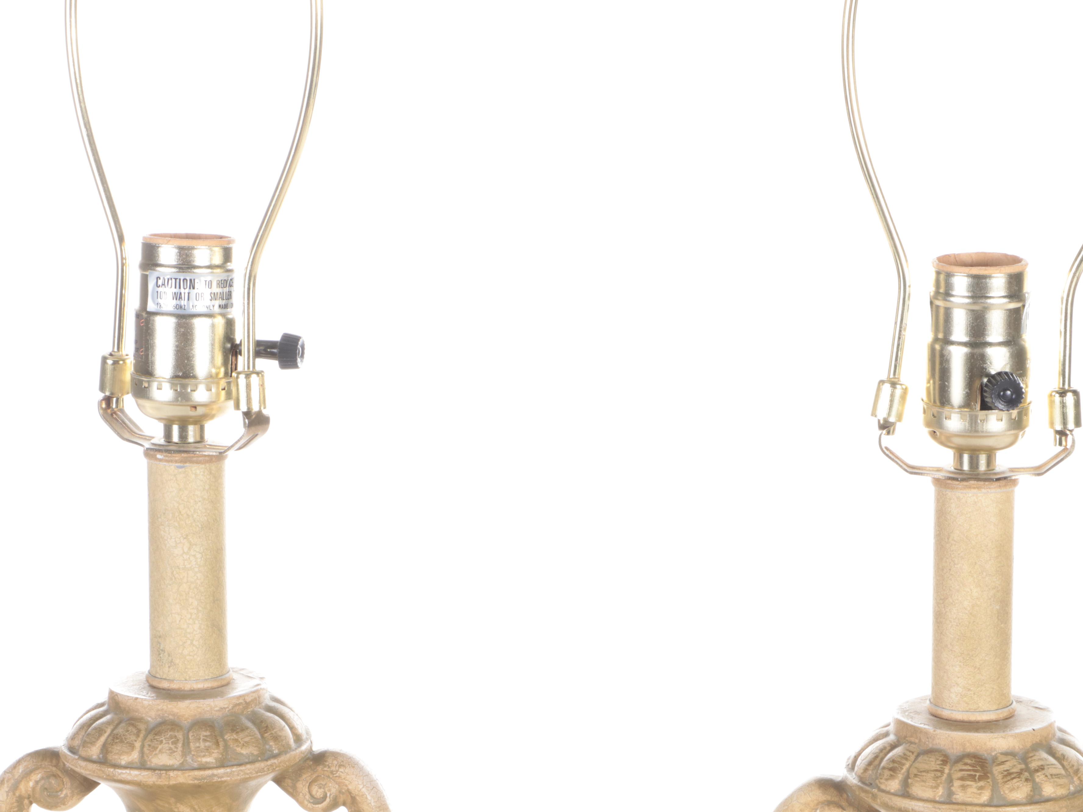 Berman Neoclassical Style Resin Amphora Base Table Lamps, Late 20th C