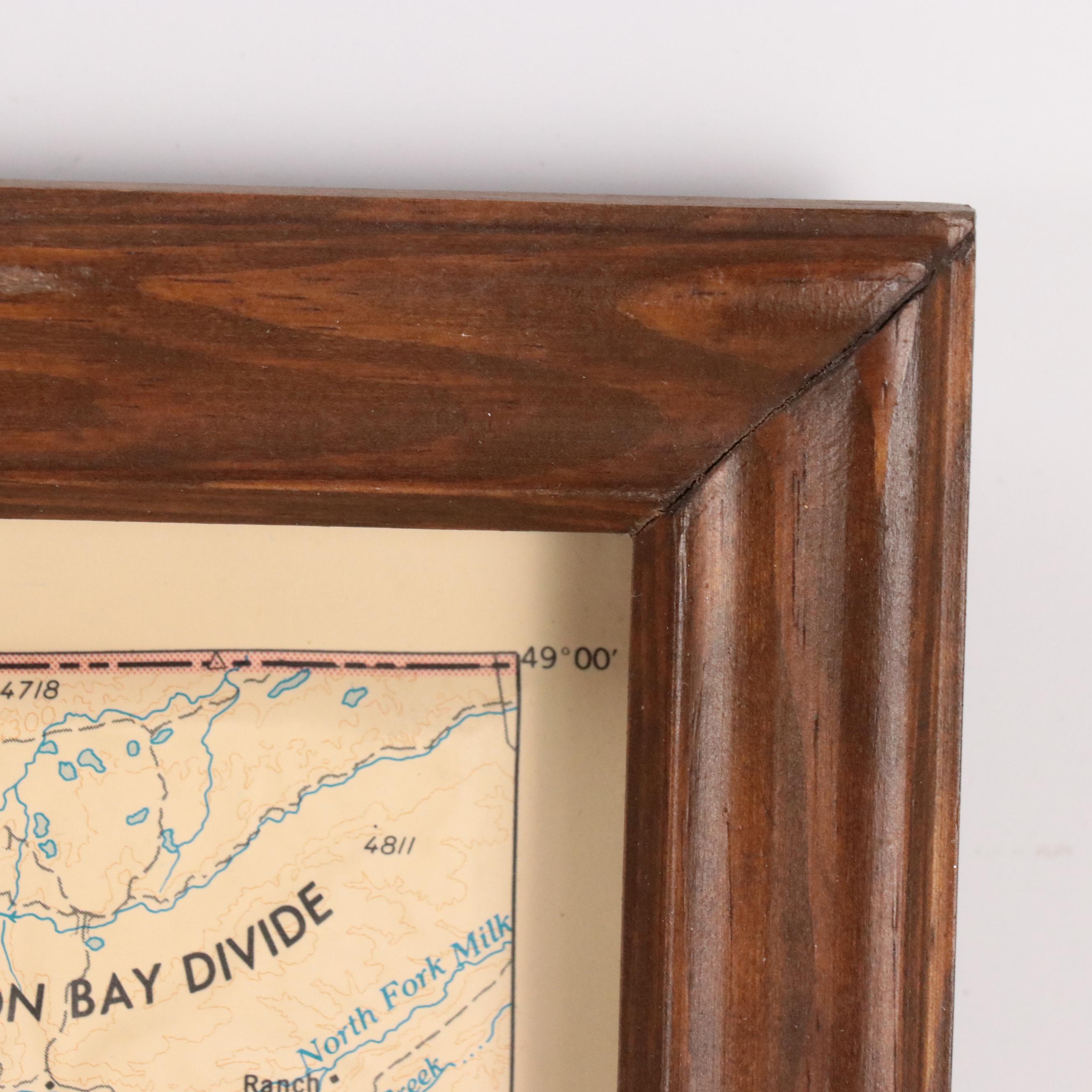 Molded Three-Dimensional Map of Glacier National Park, 1980s