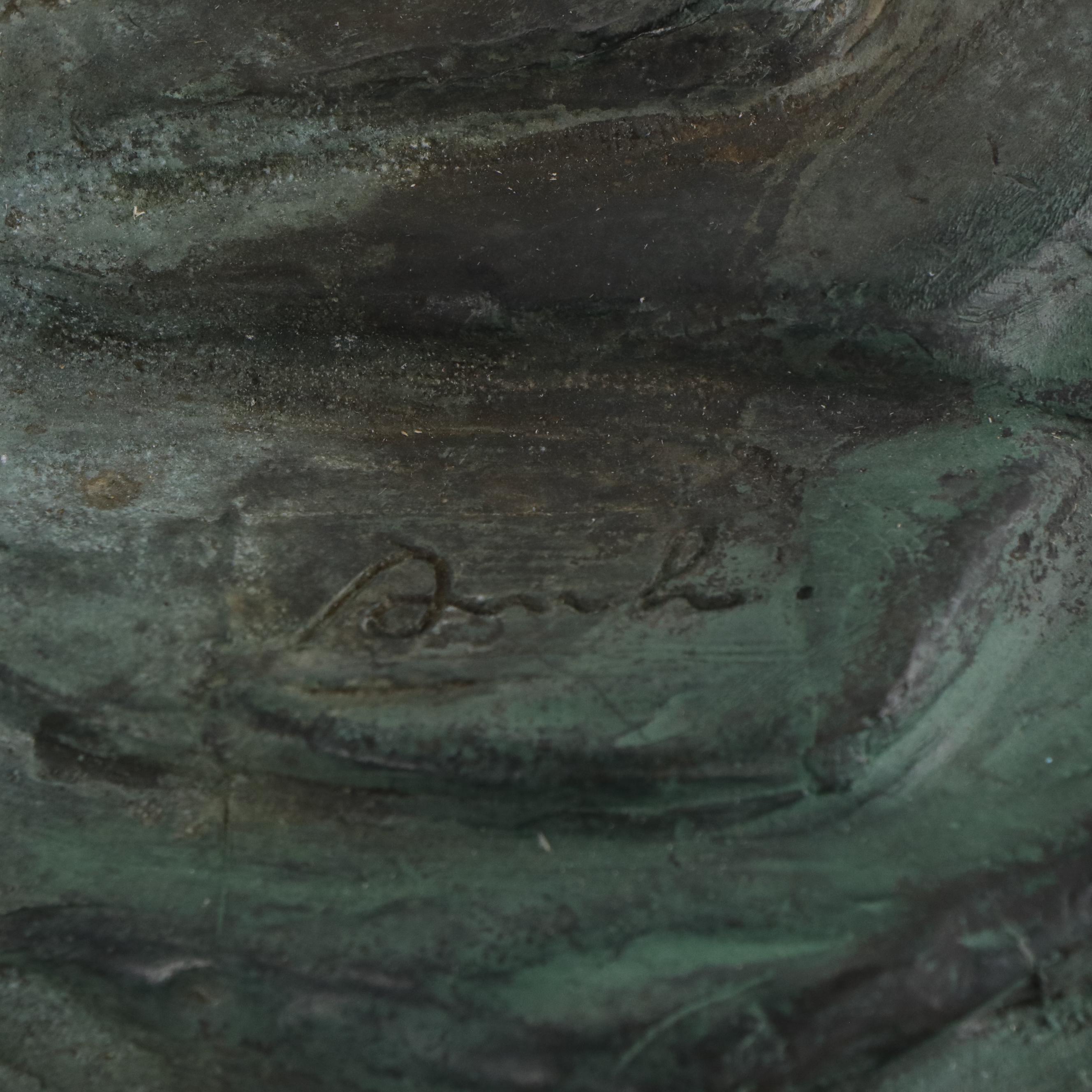 Bronze Sculpture of Bald Eagle in Flight