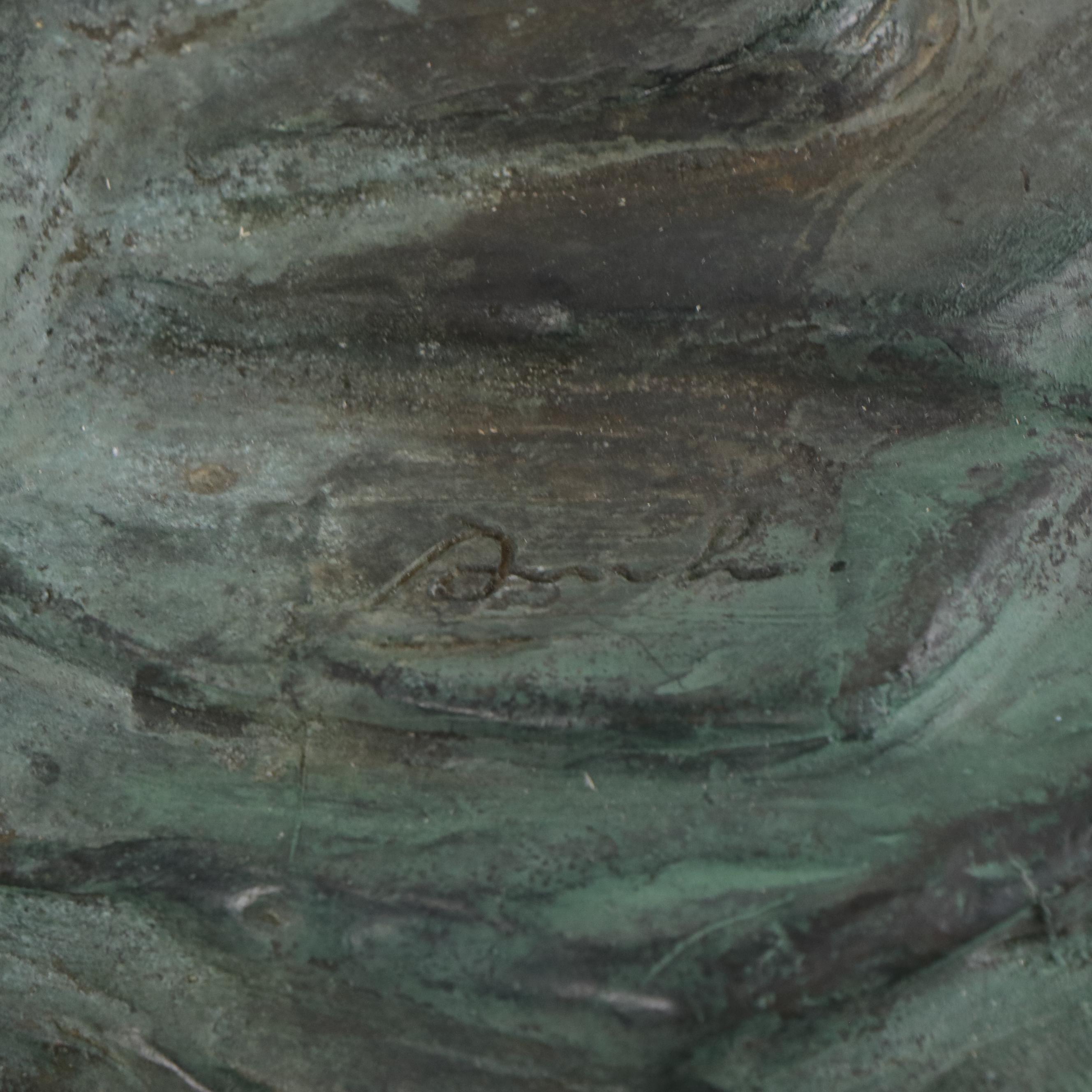 Bronze Sculpture of Bald Eagle in Flight