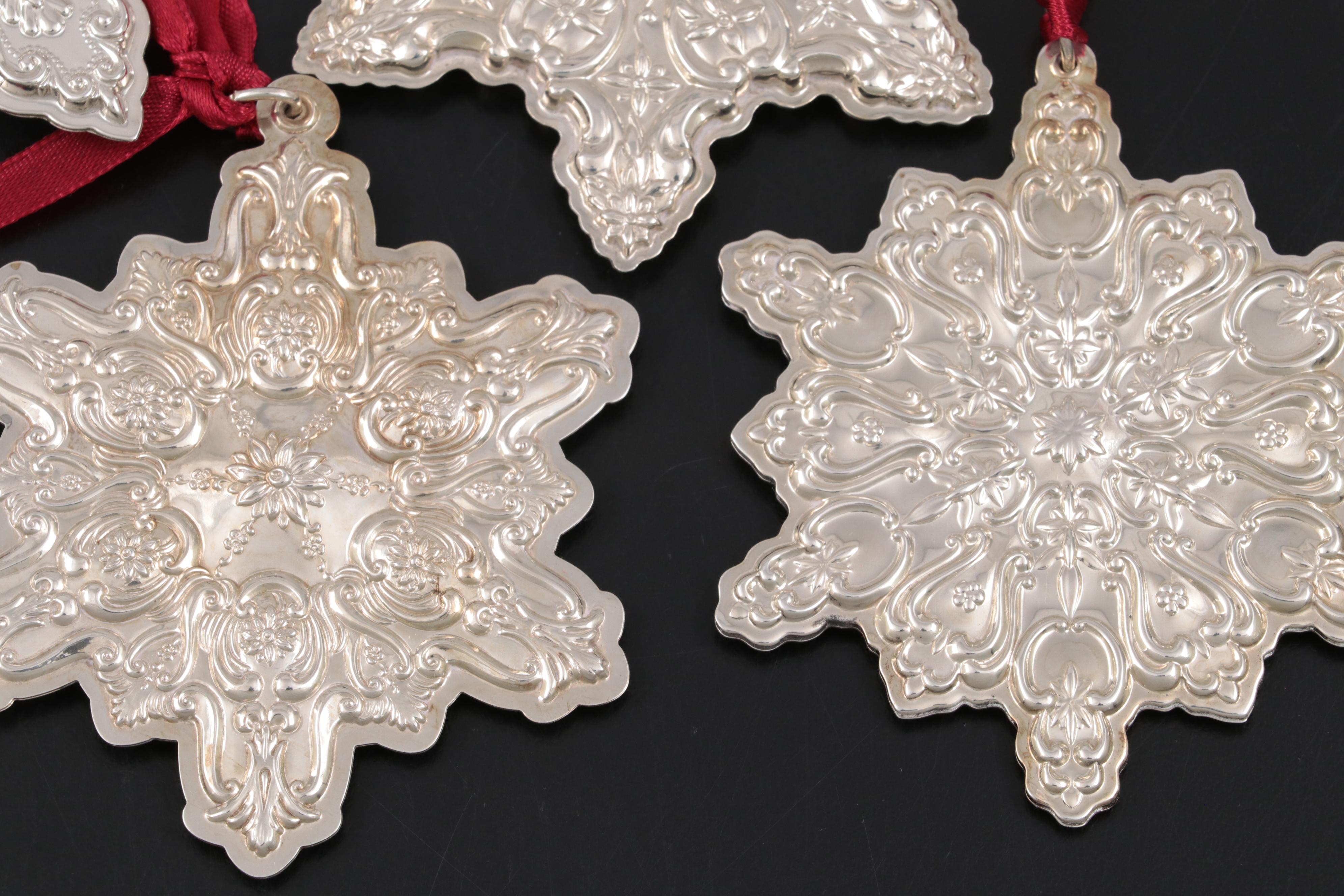 Towle Sterling Silver Annual Christmas Ornaments