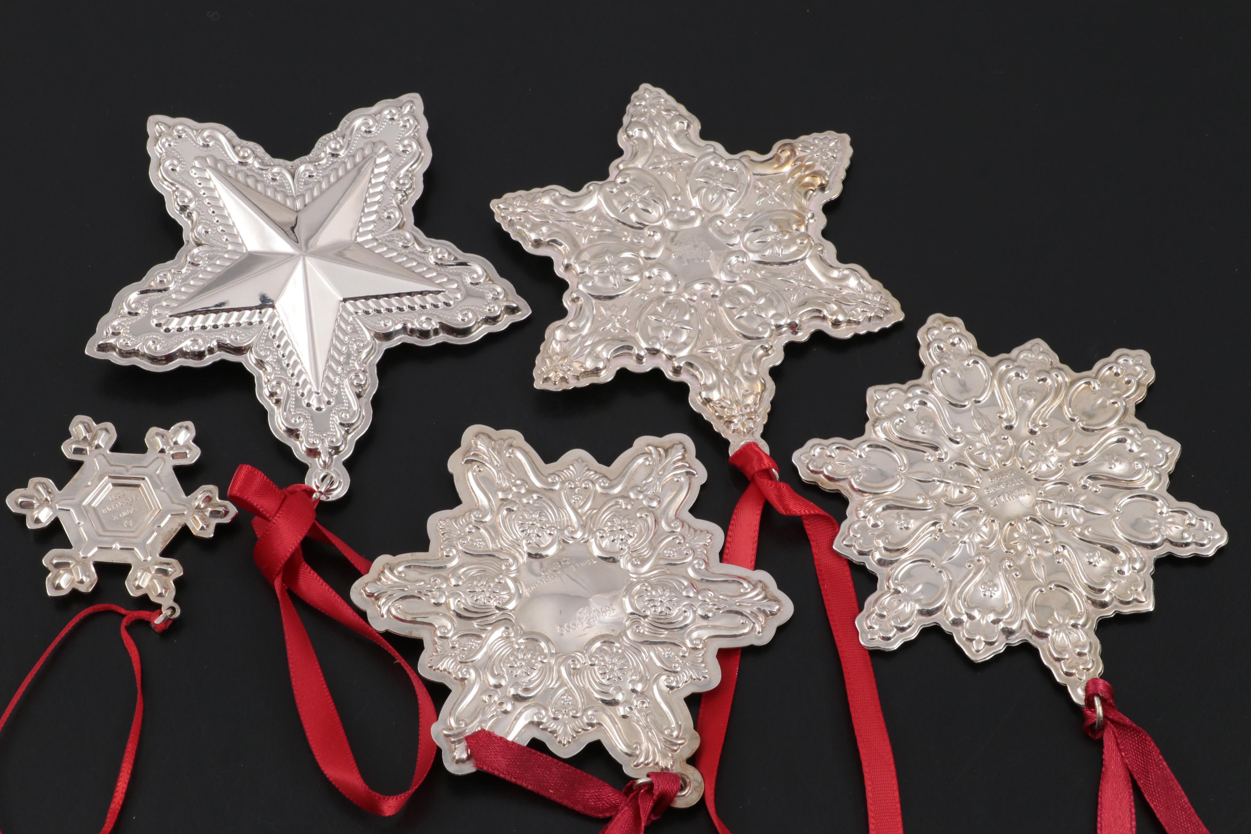 Towle Sterling Silver Annual Christmas Ornaments