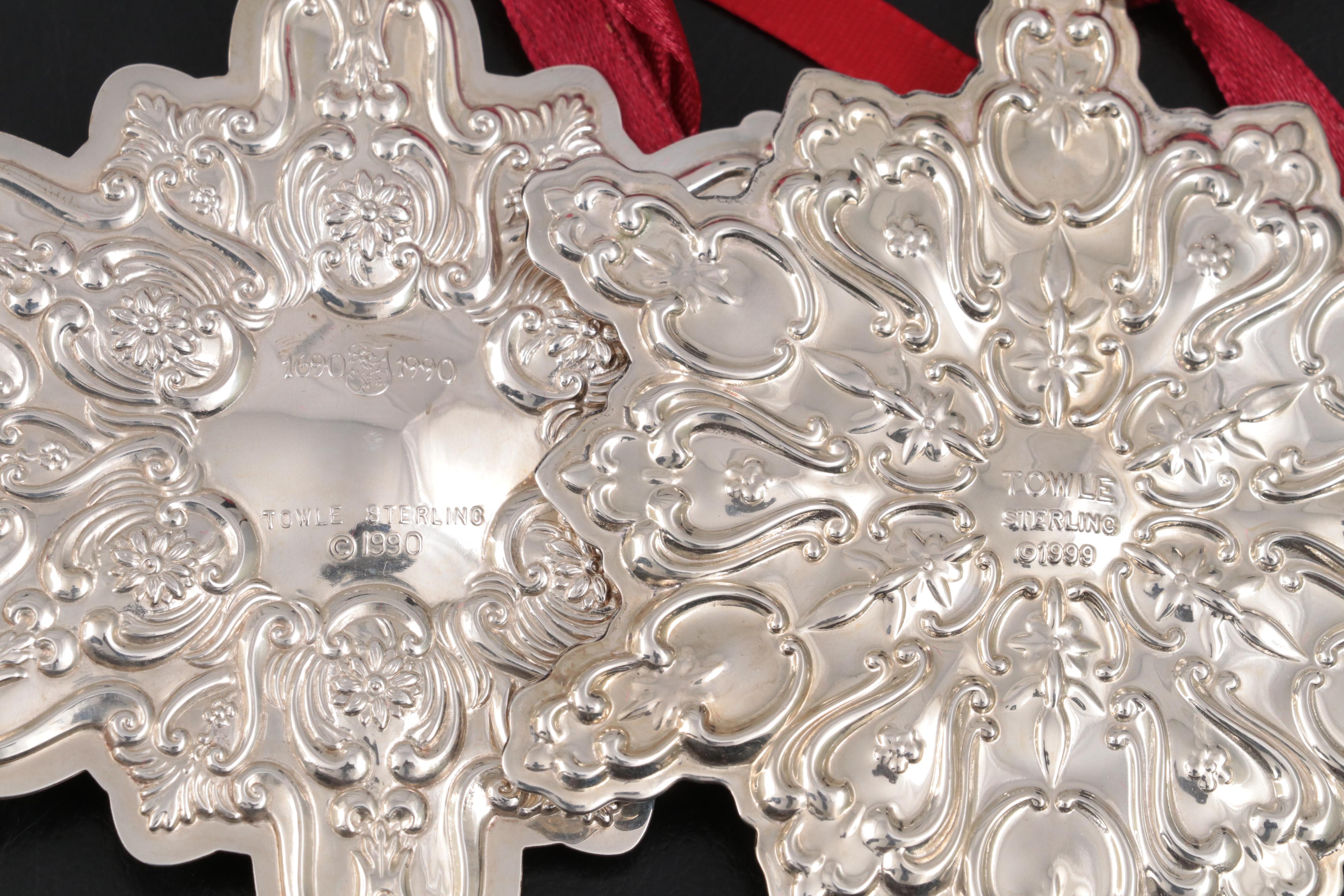 Towle Sterling Silver Annual Christmas Ornaments