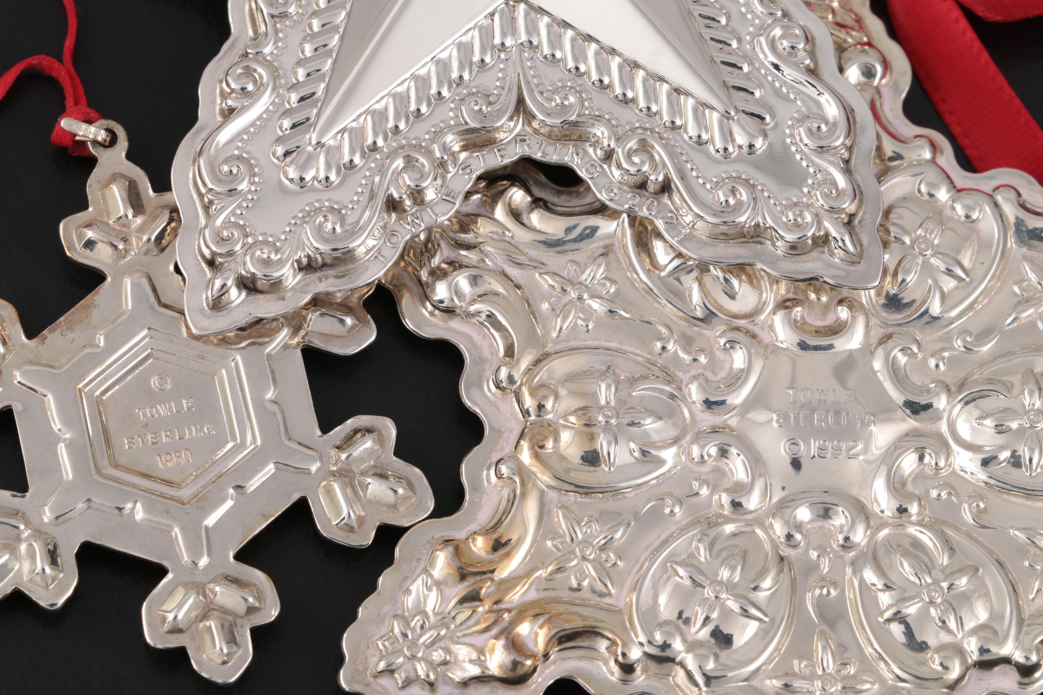 Towle Sterling Silver Annual Christmas Ornaments
