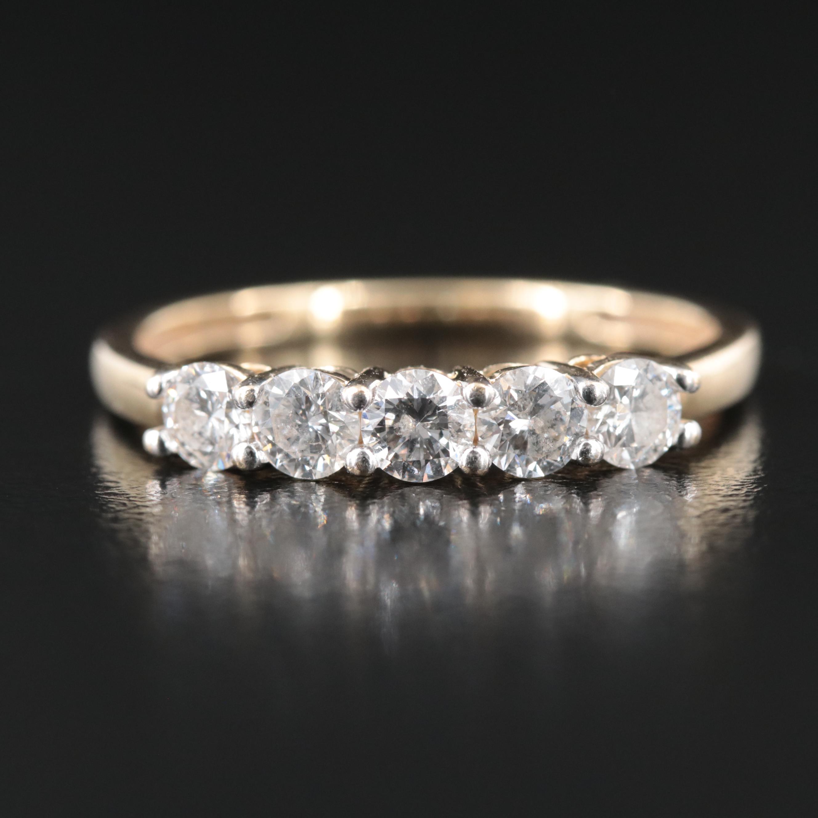 14K 0.90 CTW Diamond Ring