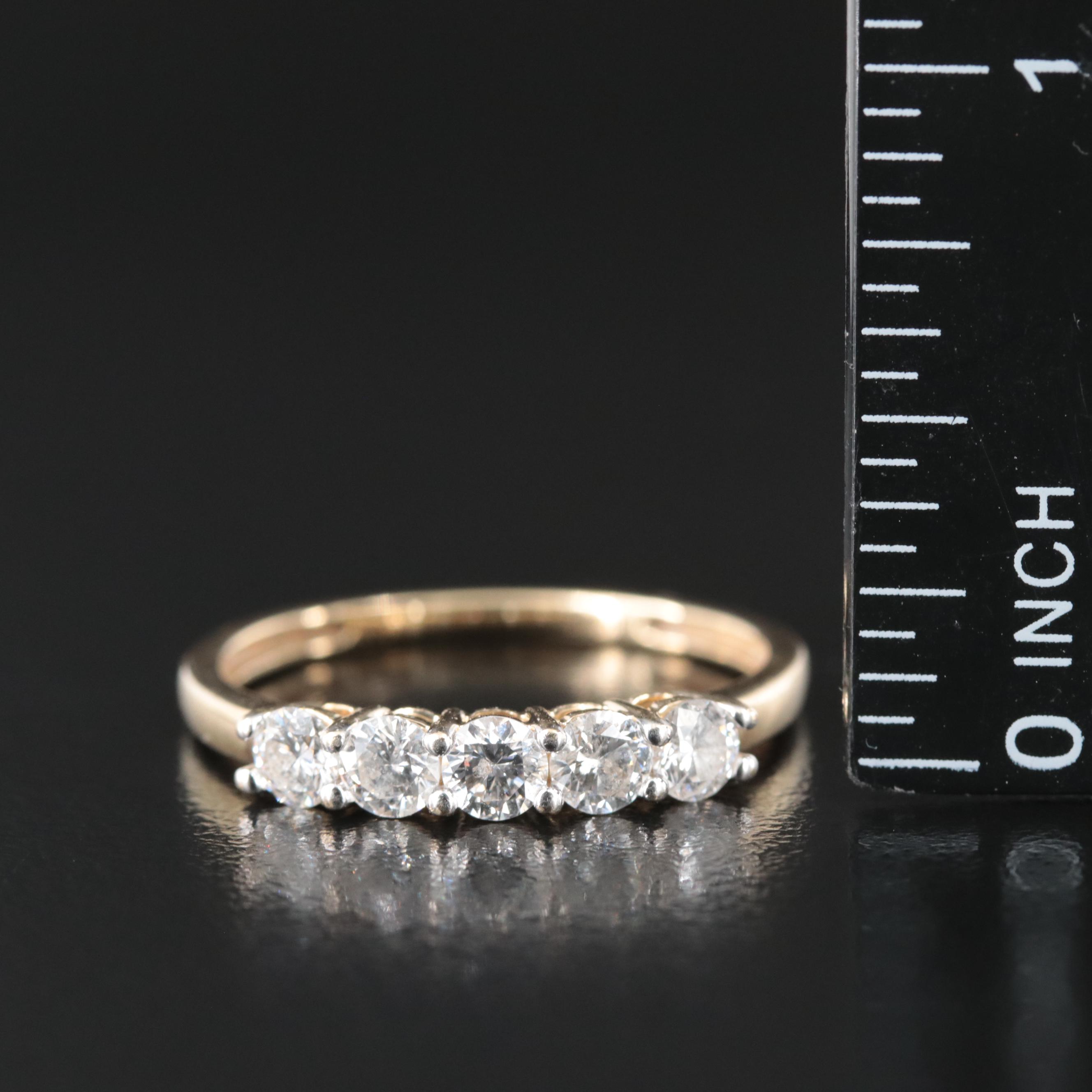 14K 0.90 CTW Diamond Ring