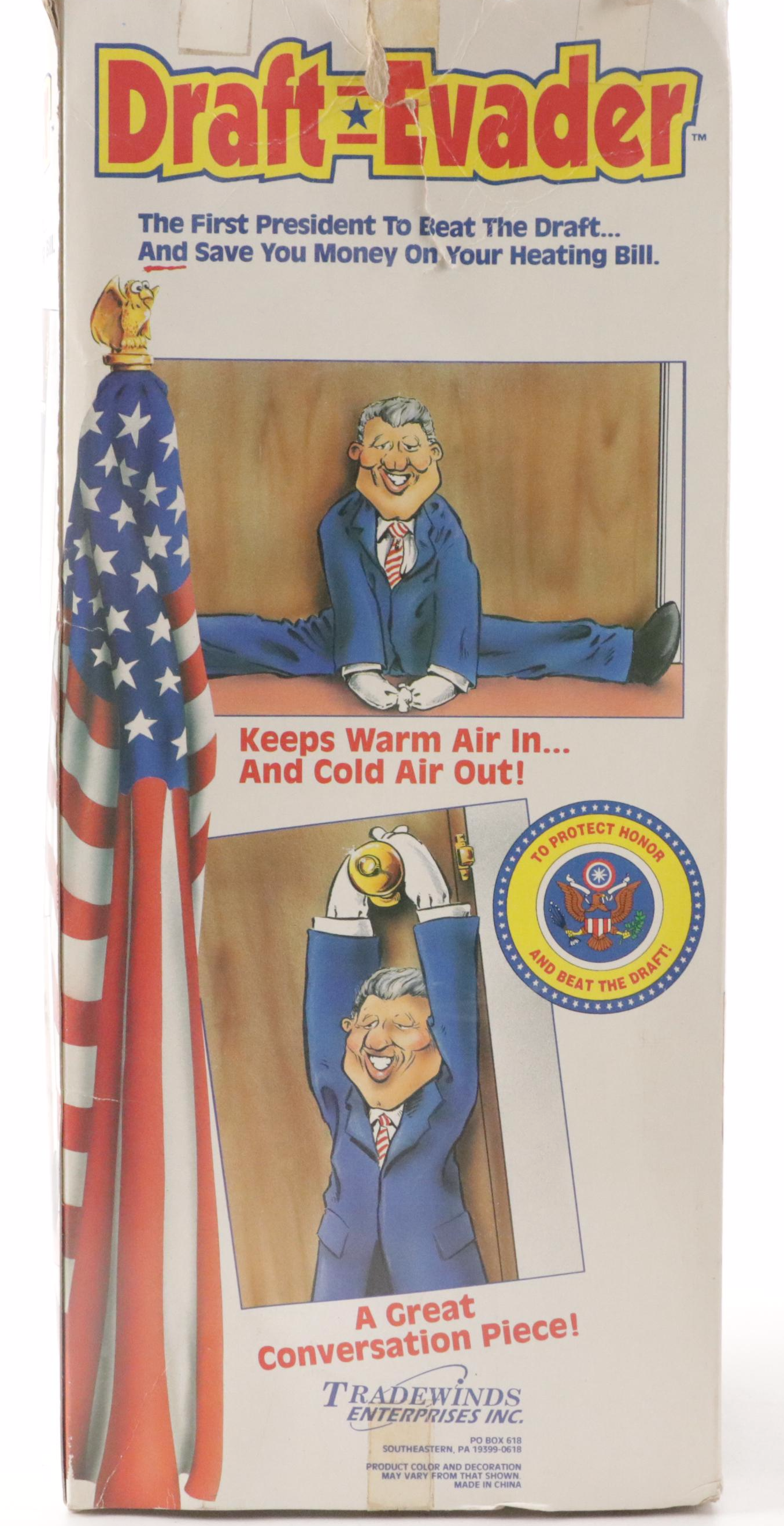 Tradewinds Enterprises "Draft Evader Bill Clinton" Doorway Draft Dodger