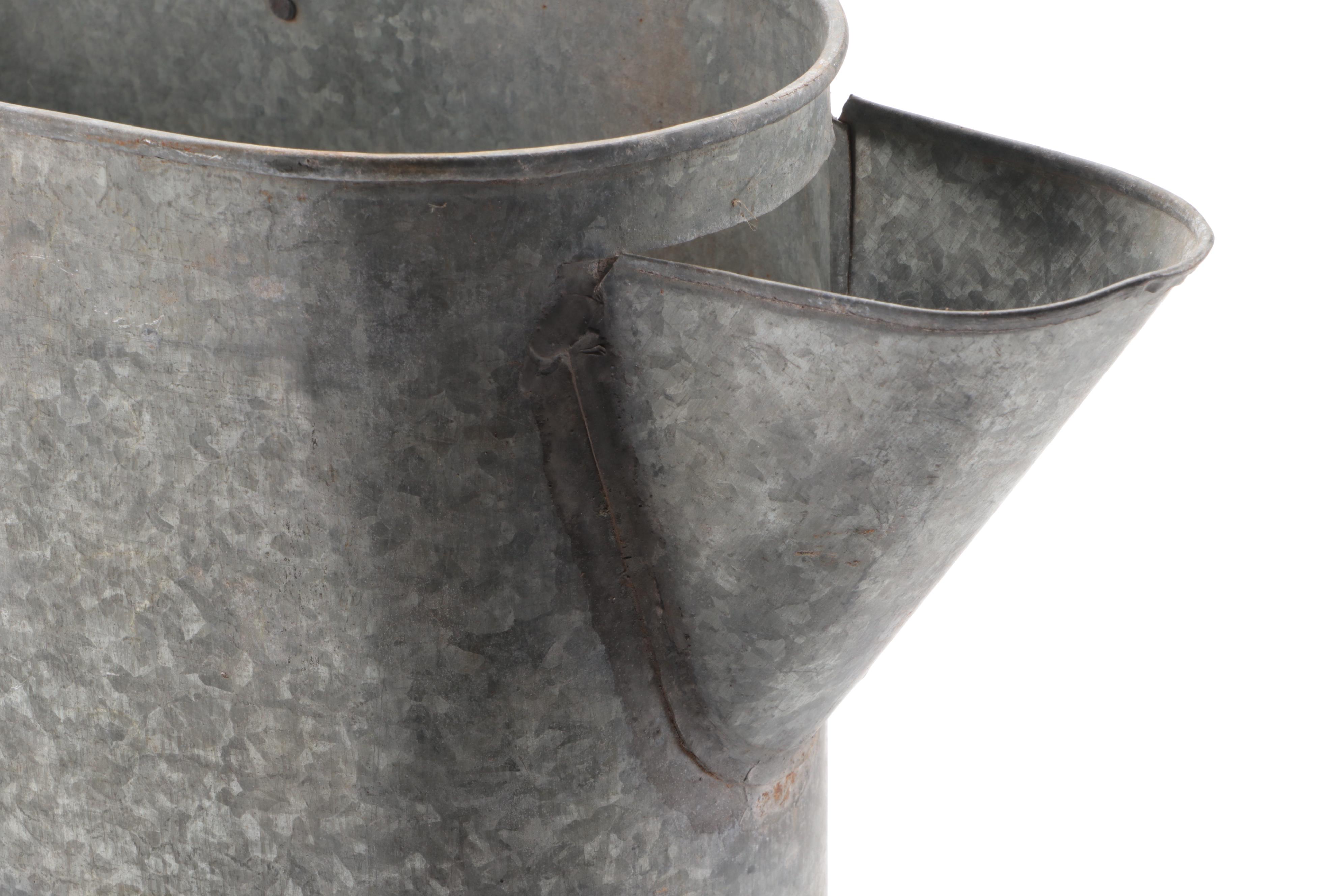 Galvanized Metal Watering Vessels