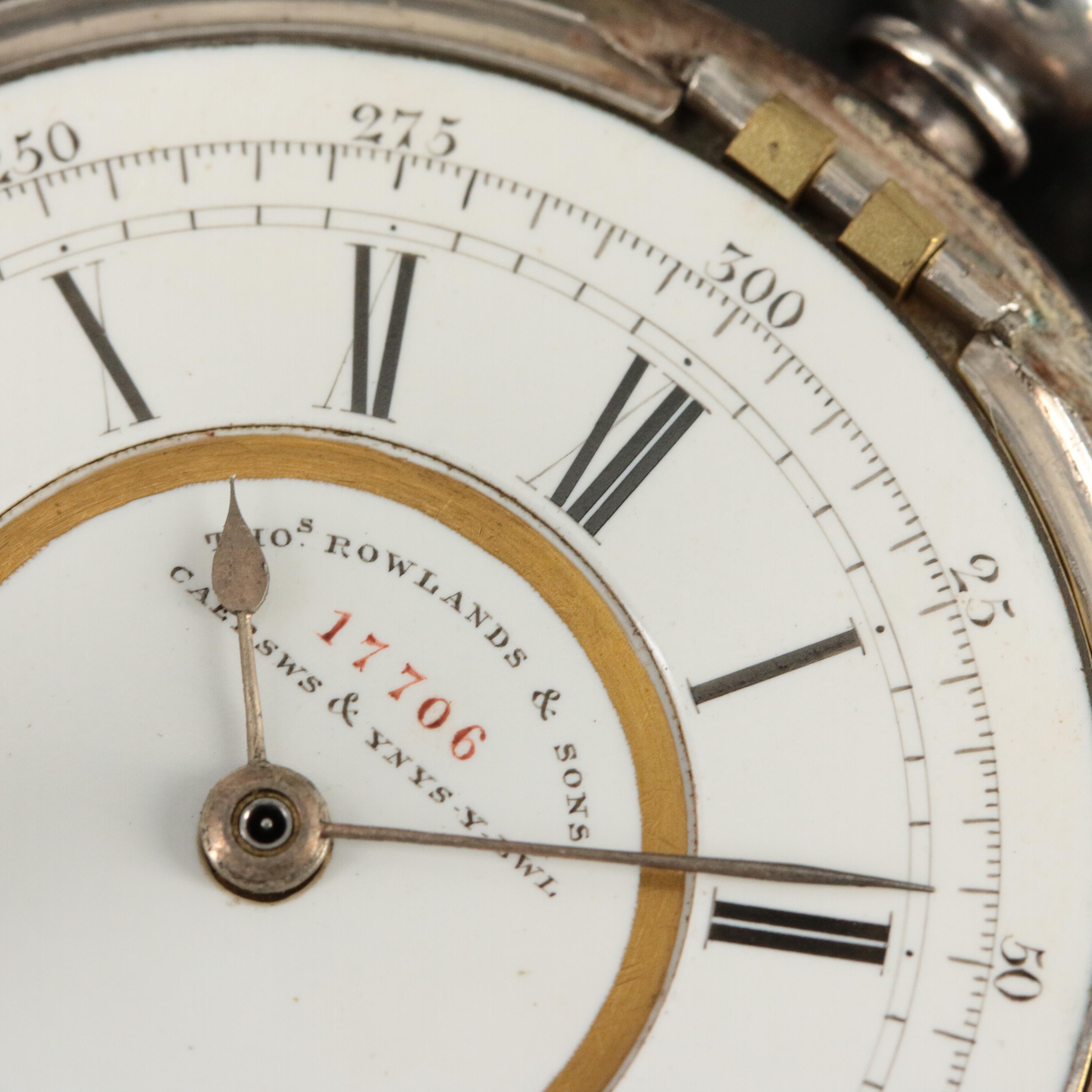 Welsh-Made Thomas Rowlands & Sons Sterling Silver Vintage Pocket Watch