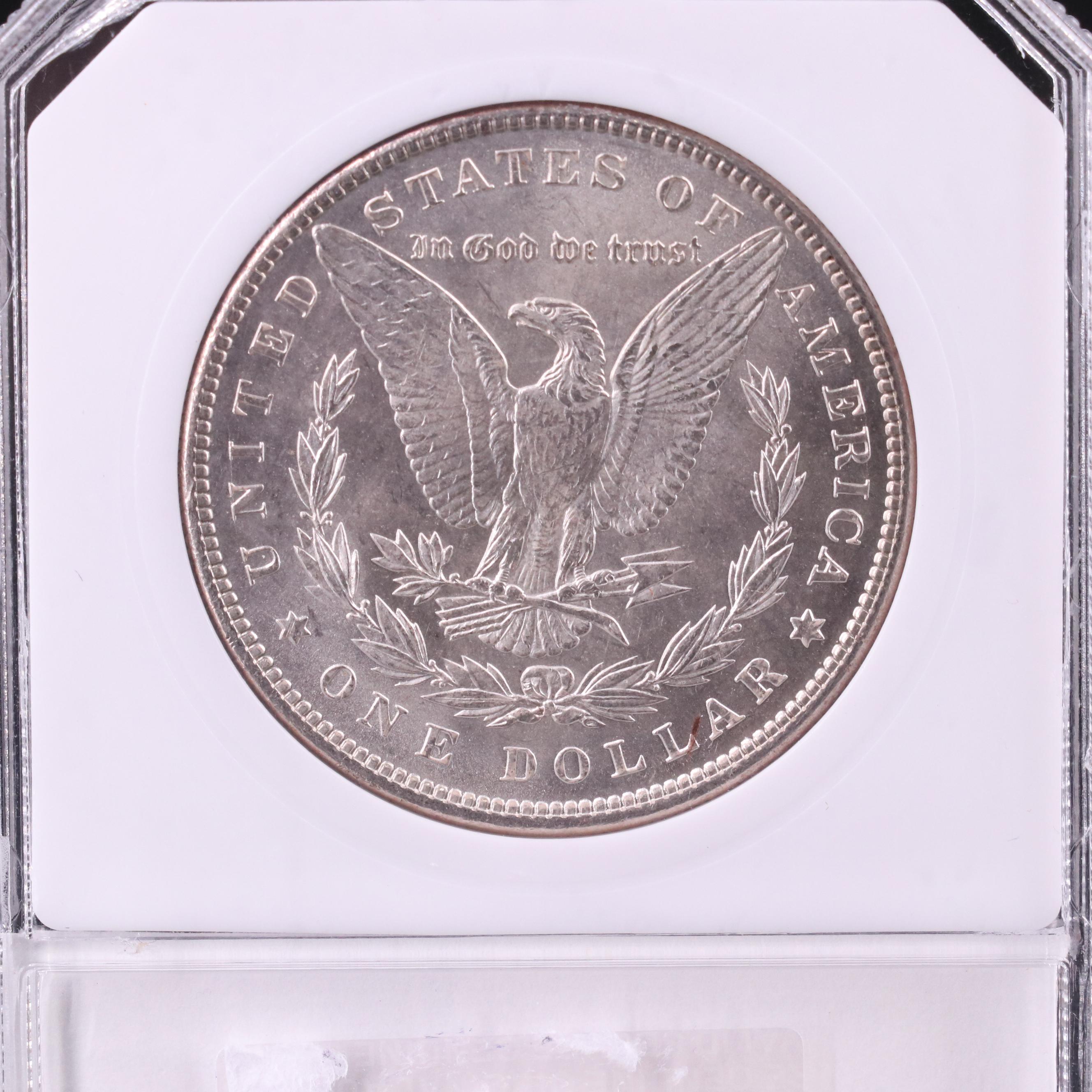 Three Uncirculated Morgan Silver Dollars