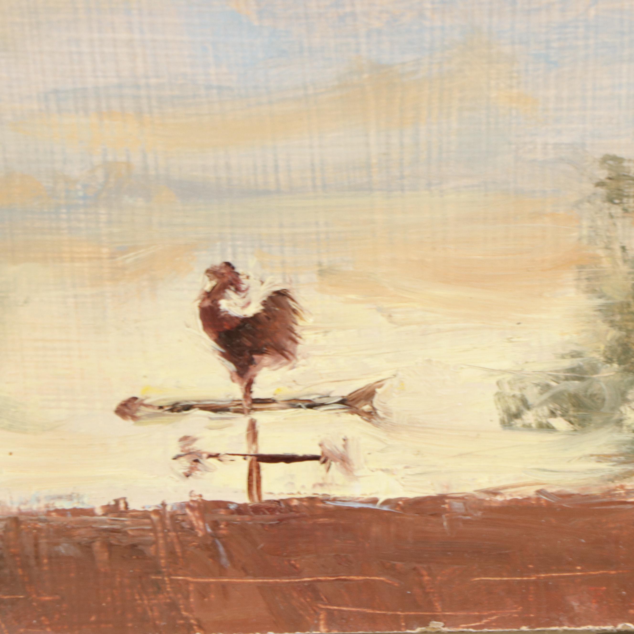 Pair of Landscape Oil Paintings, 21st Century