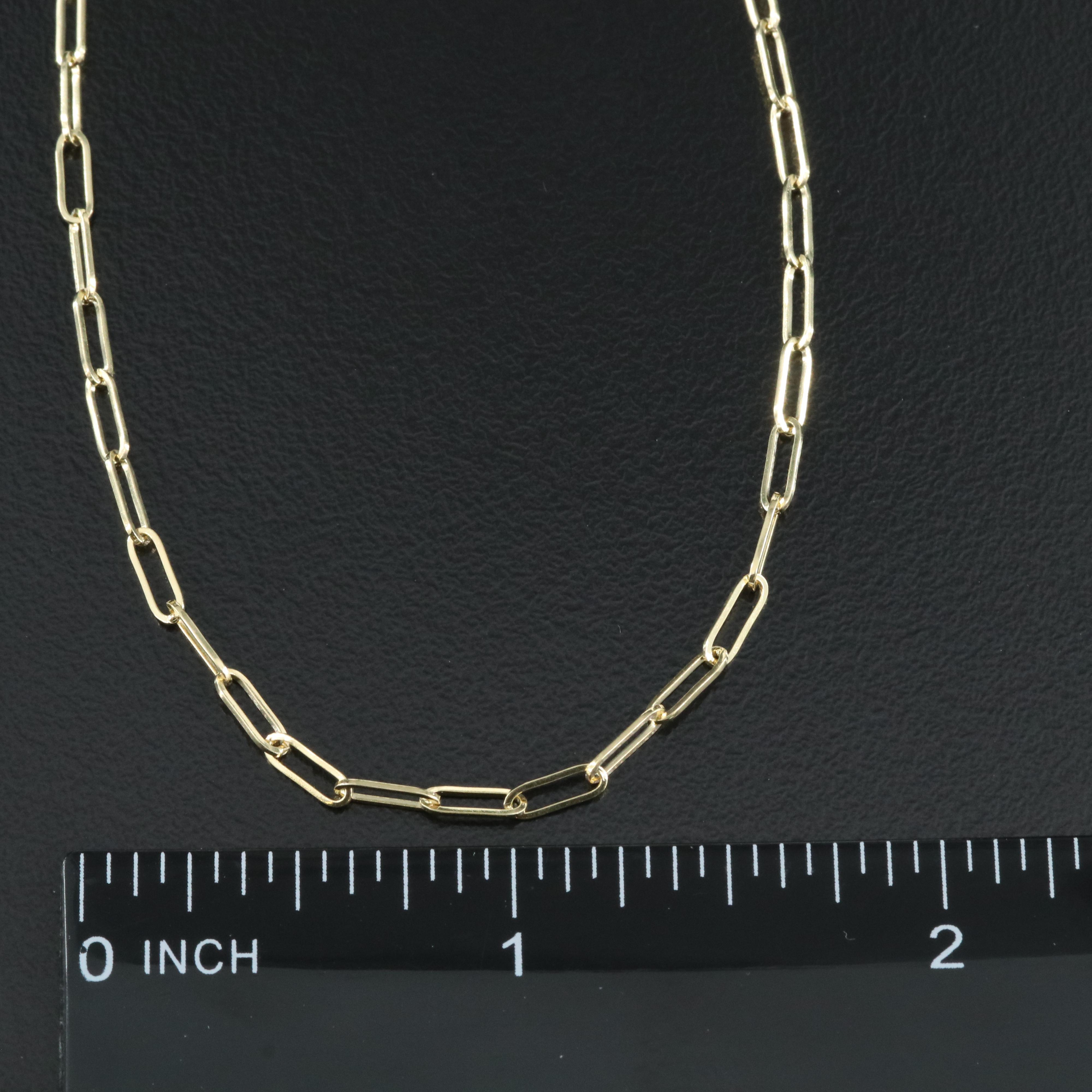 14K Paper Clip Link Necklace