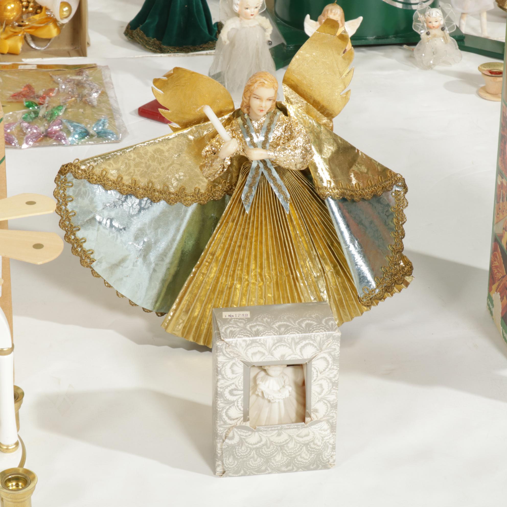 Heavy Duty Christmas Tree Stand, German Decorations, Tree Toppers and