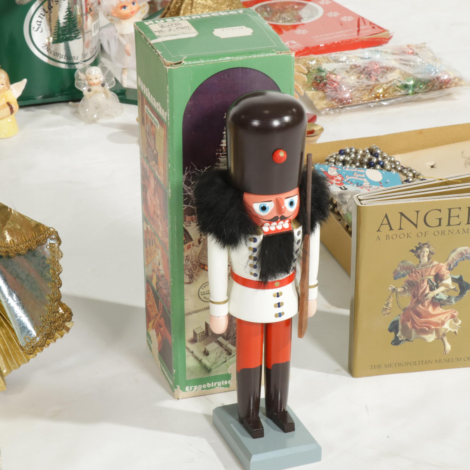 Heavy Duty Christmas Tree Stand, German Decorations, Tree Toppers and More