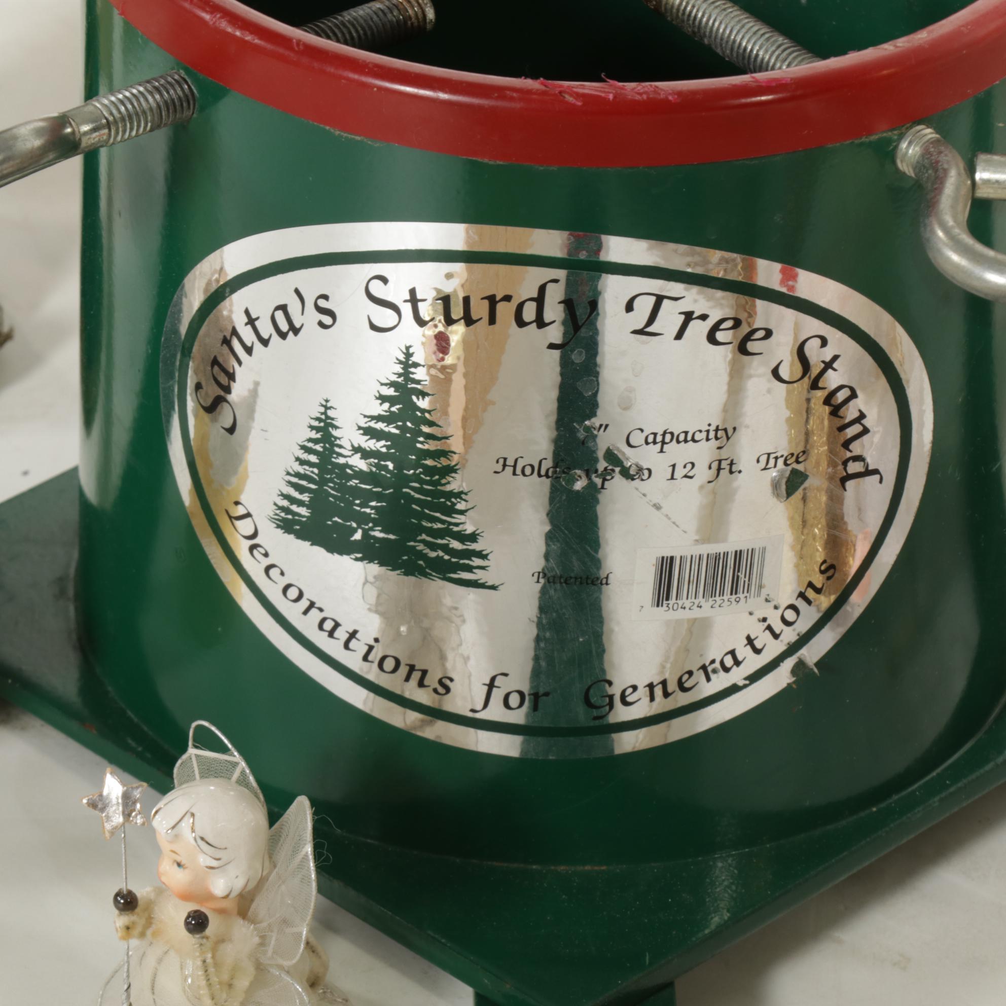 Heavy Duty Christmas Tree Stand, German Decorations, Tree Toppers and