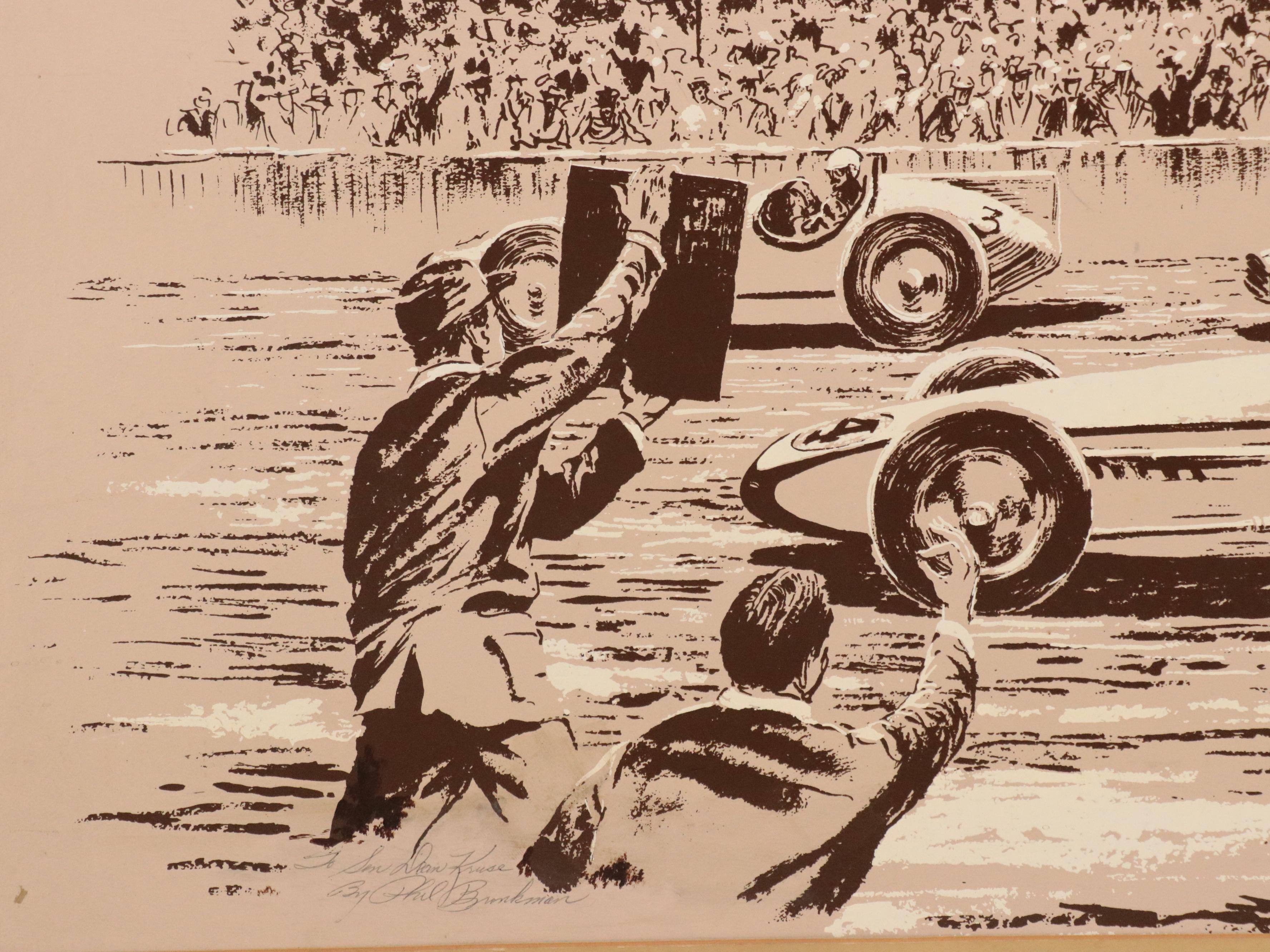 Phil Brinkman Vintage Race Car Print