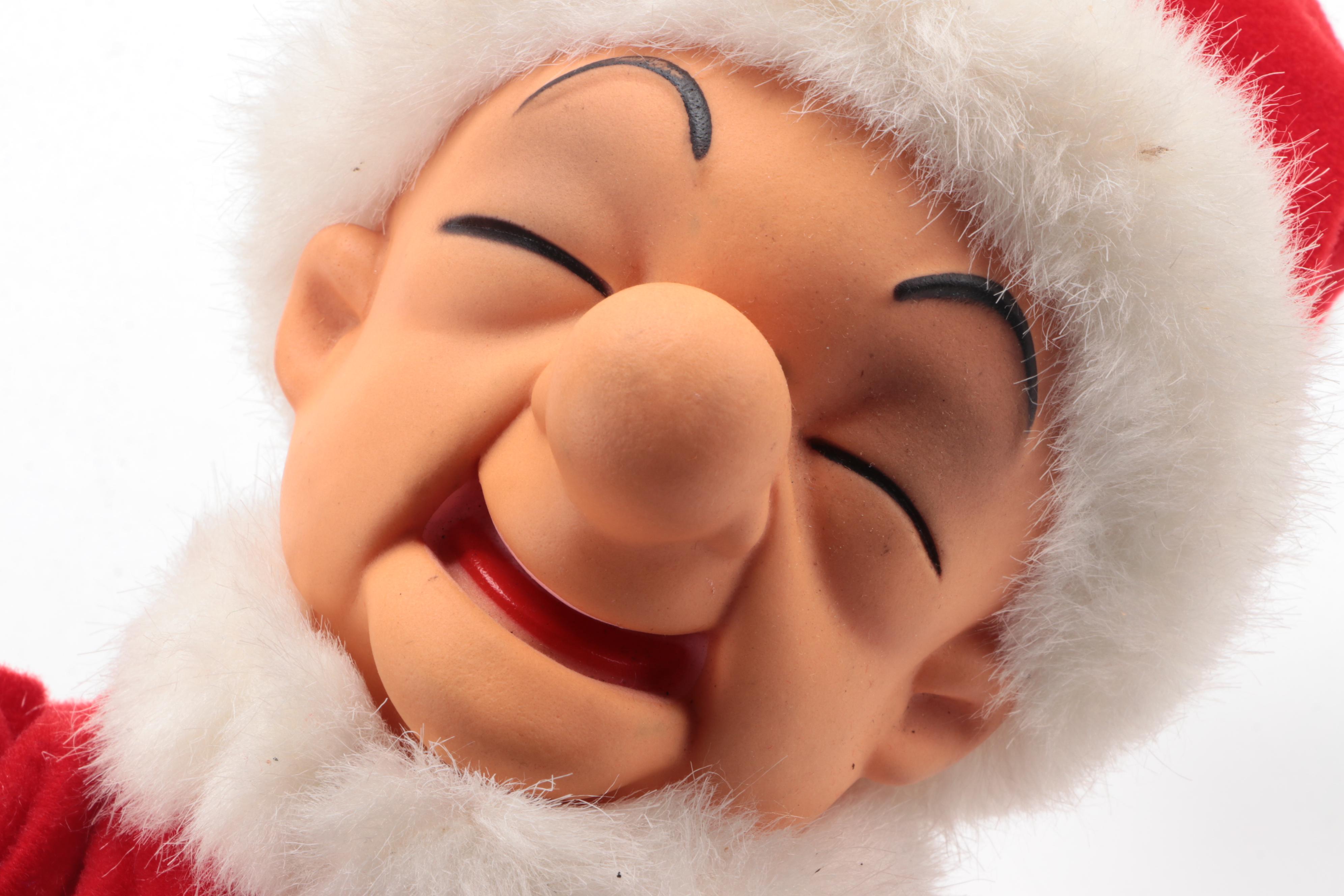 Cuddle Wit "Mr. Magoo Santa" Plush with Santa Goofy Doll and Character Stockings