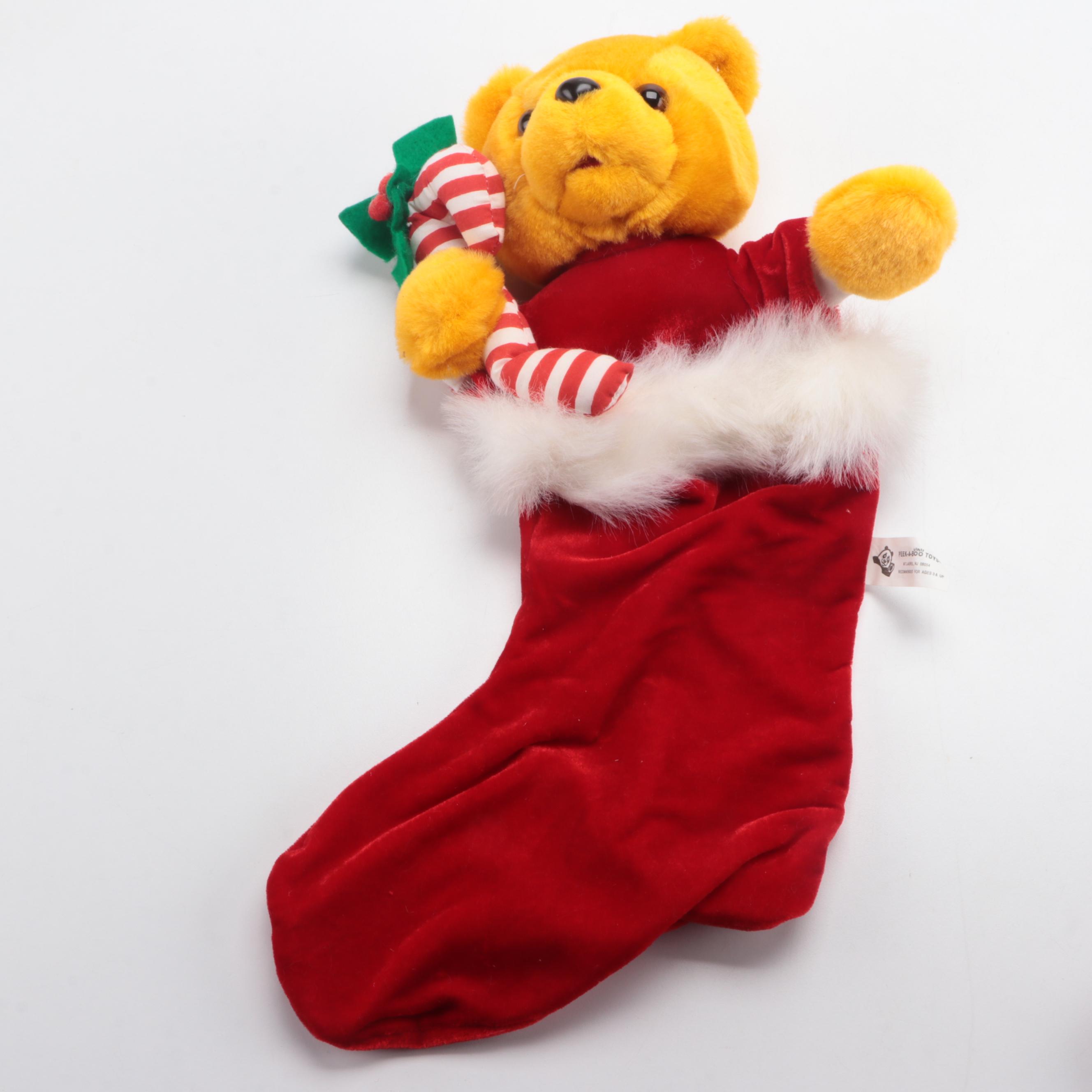 Cuddle Wit "Mr. Magoo Santa" Plush with Santa Goofy Doll and Character Stockings