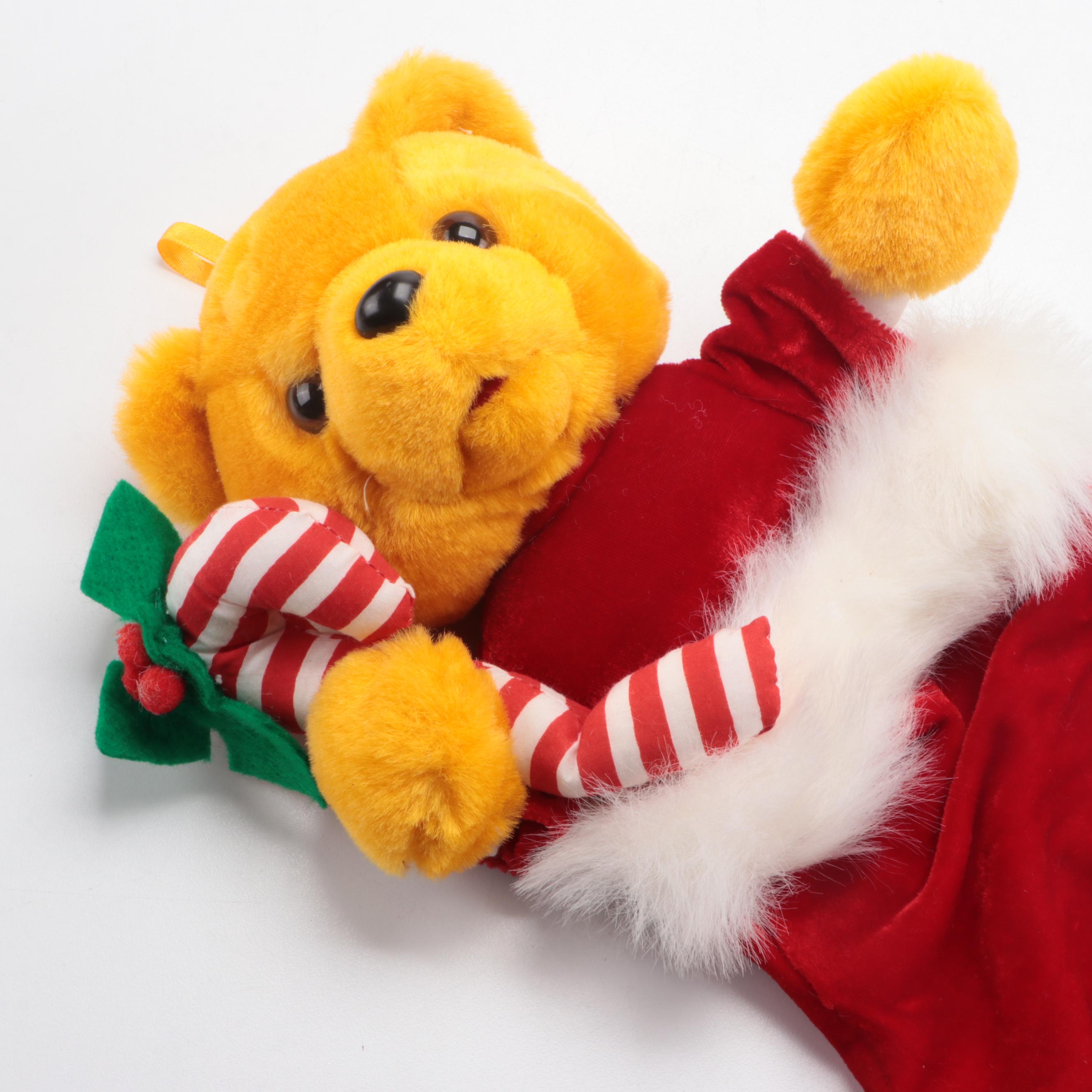 Cuddle Wit "Mr. Magoo Santa" Plush with Santa Goofy Doll and Character Stockings