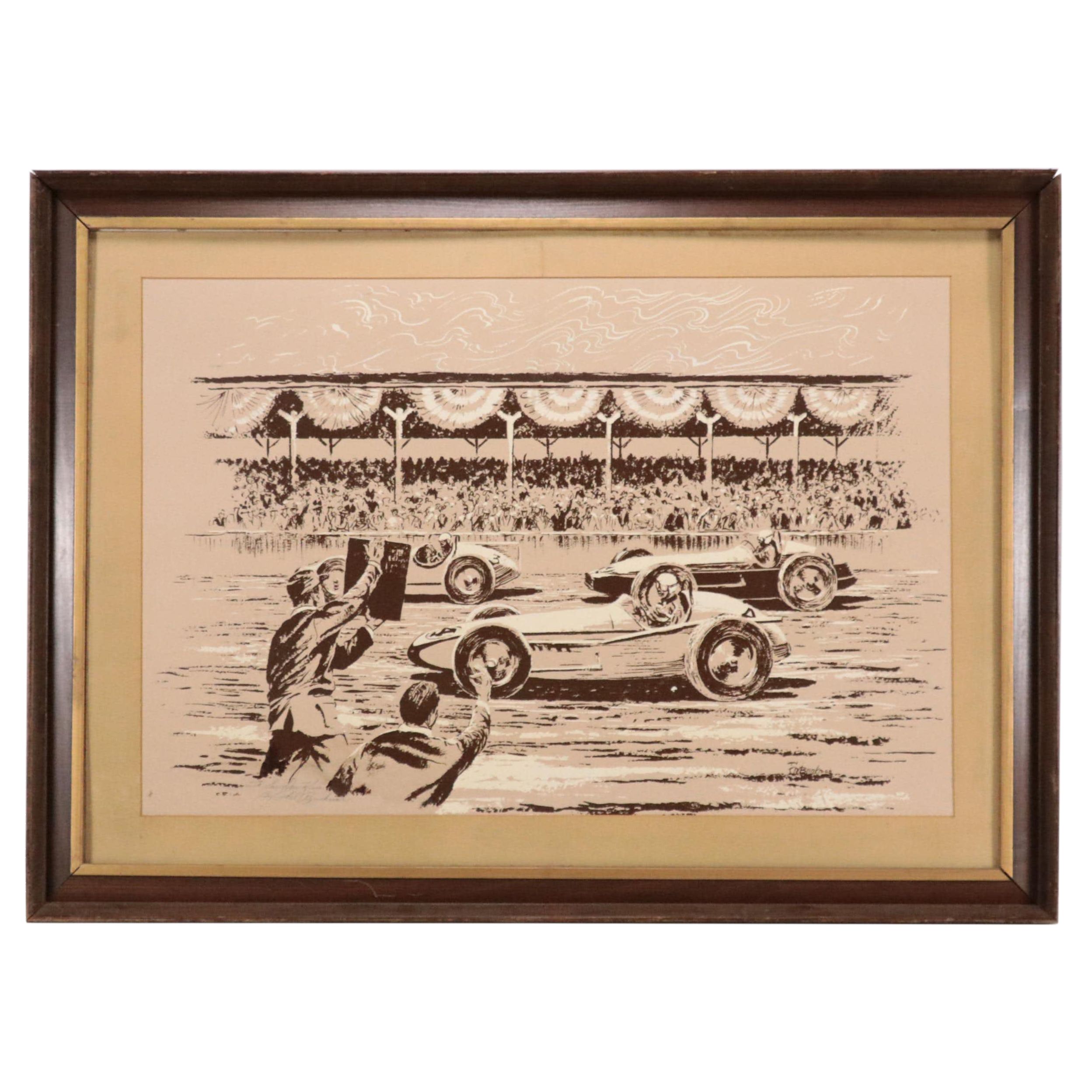 Phil Brinkman Vintage Race Car Print