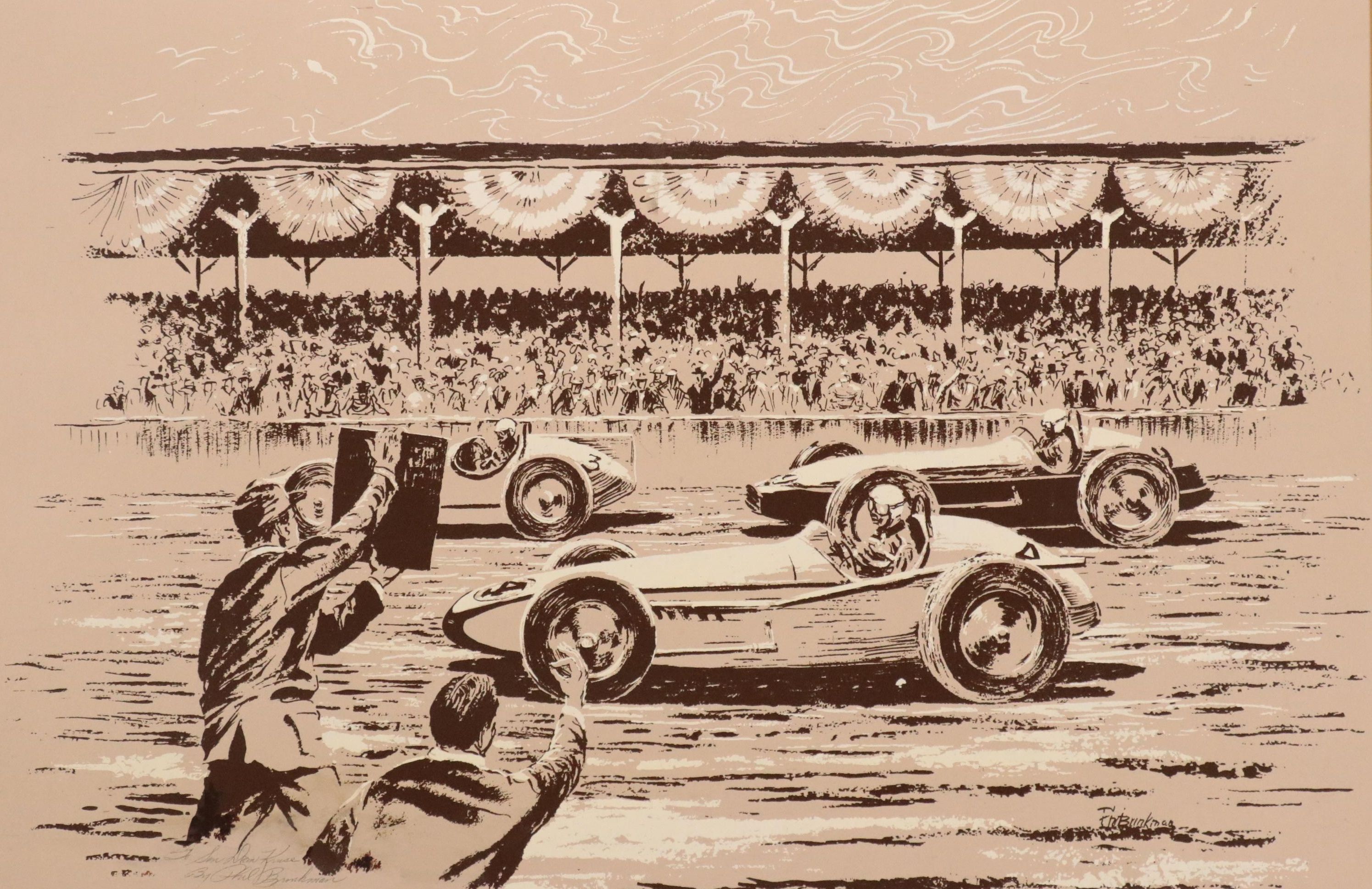 Phil Brinkman Vintage Race Car Print