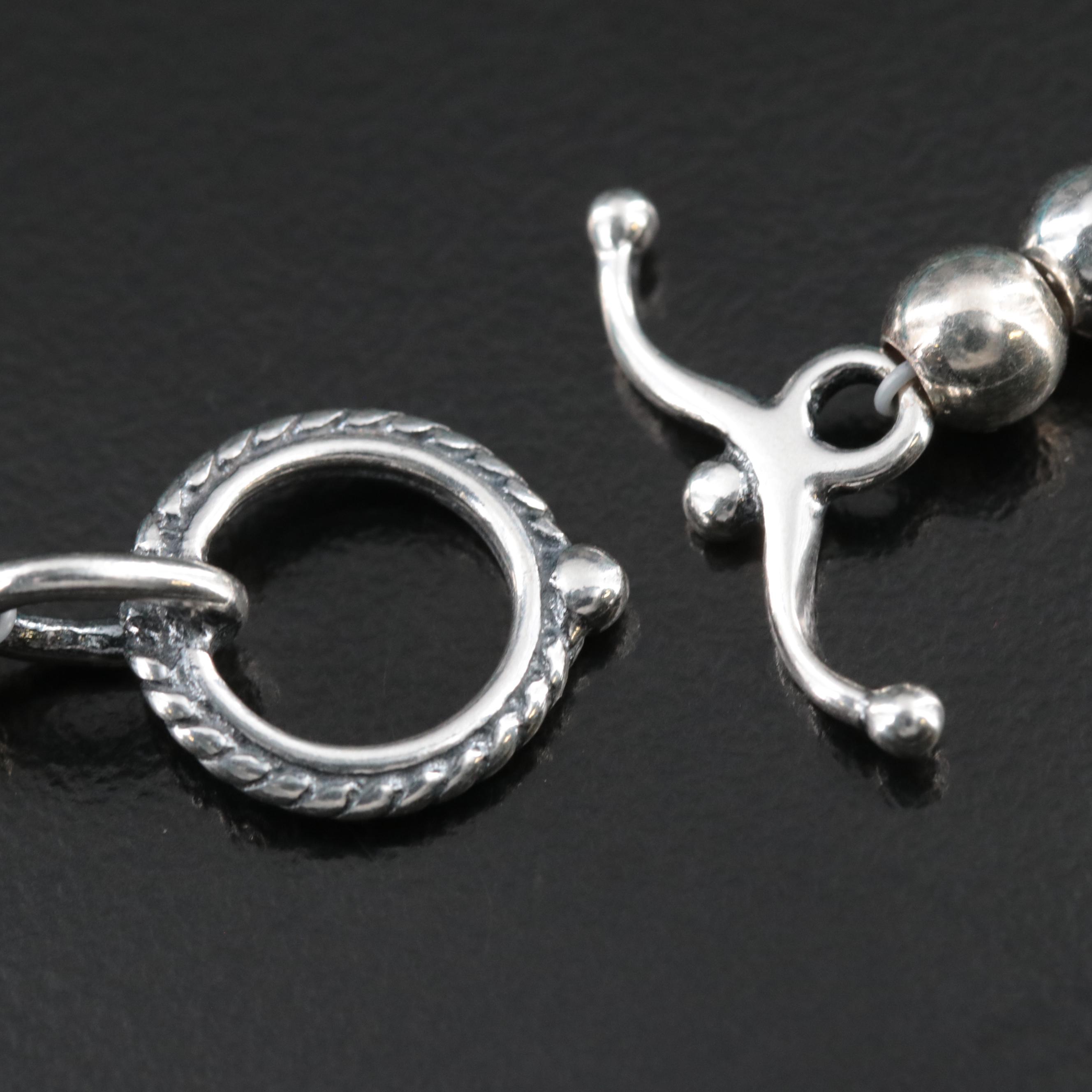 Graduated Turquoise Necklace with Sterling Clasp