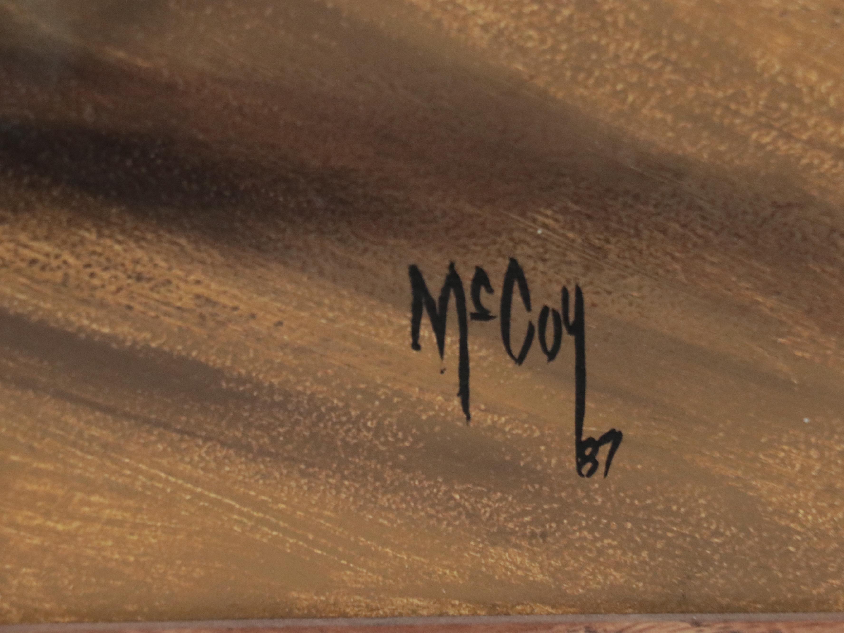 Bob McCoy Racing Oil Painting, 1987