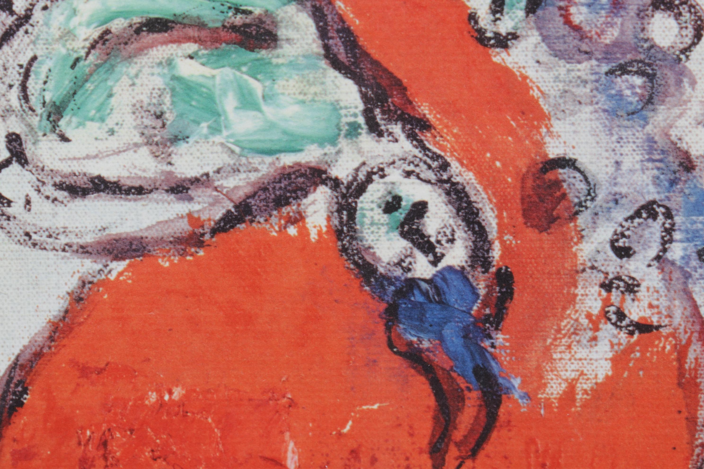 Color Lithograph After Marc Chagall "La Creation de l'Homme," 1986