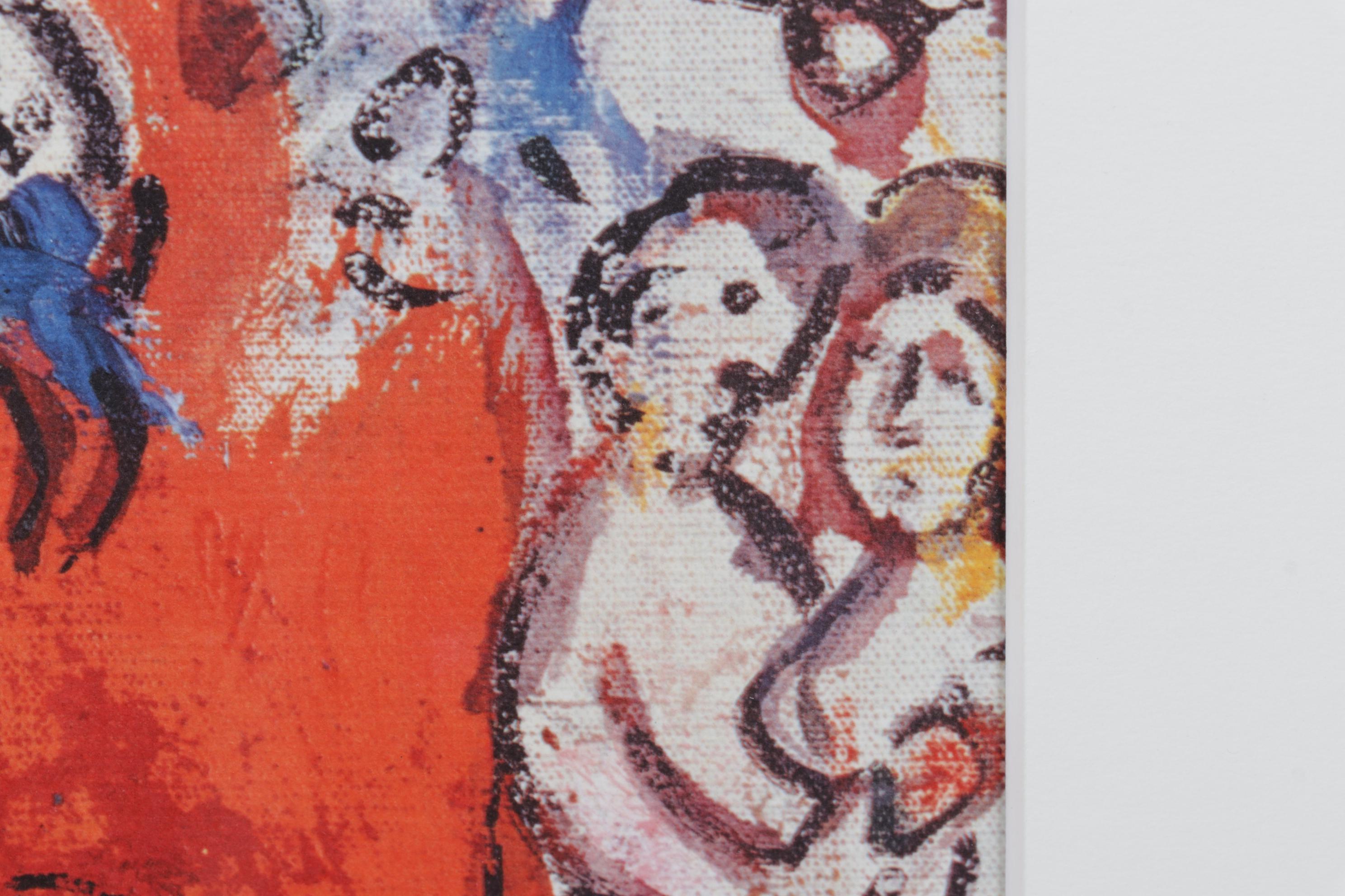 Color Lithograph After Marc Chagall "La Creation de l'Homme," 1986