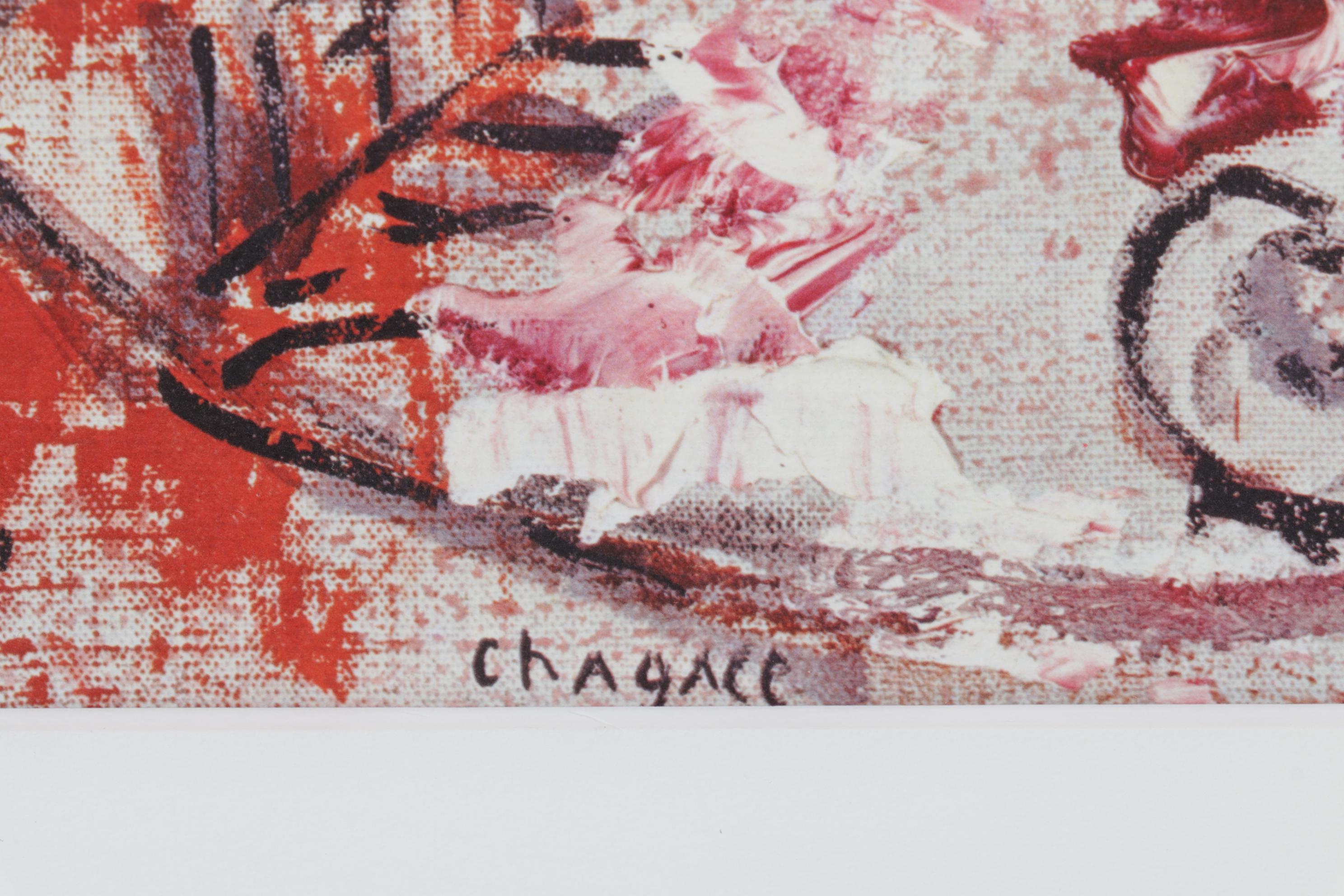 Color Lithograph After Marc Chagall "La Creation de l'Homme," 1986