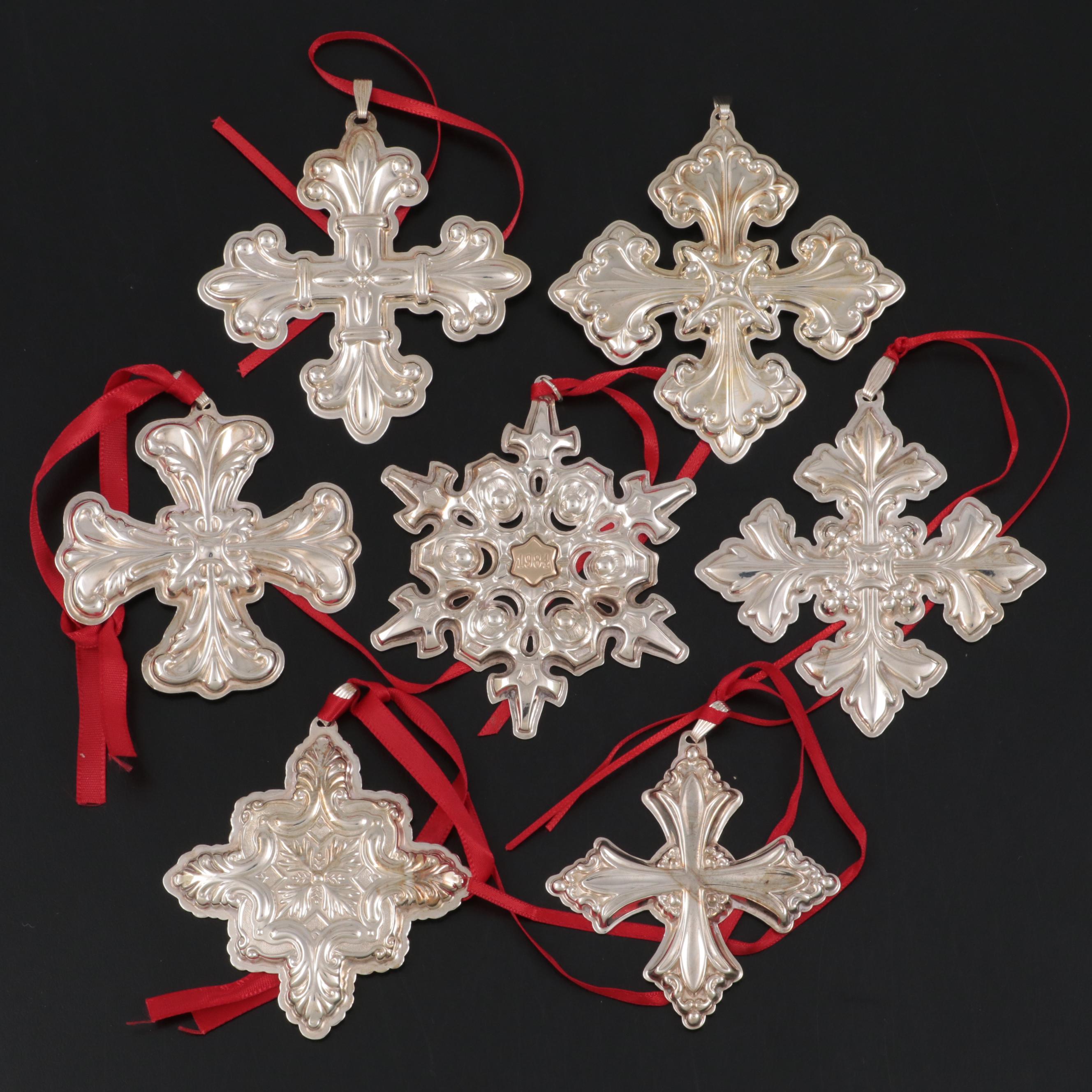 Reed & Barton and Gorham Sterling Silver Annual Christmas Ornaments